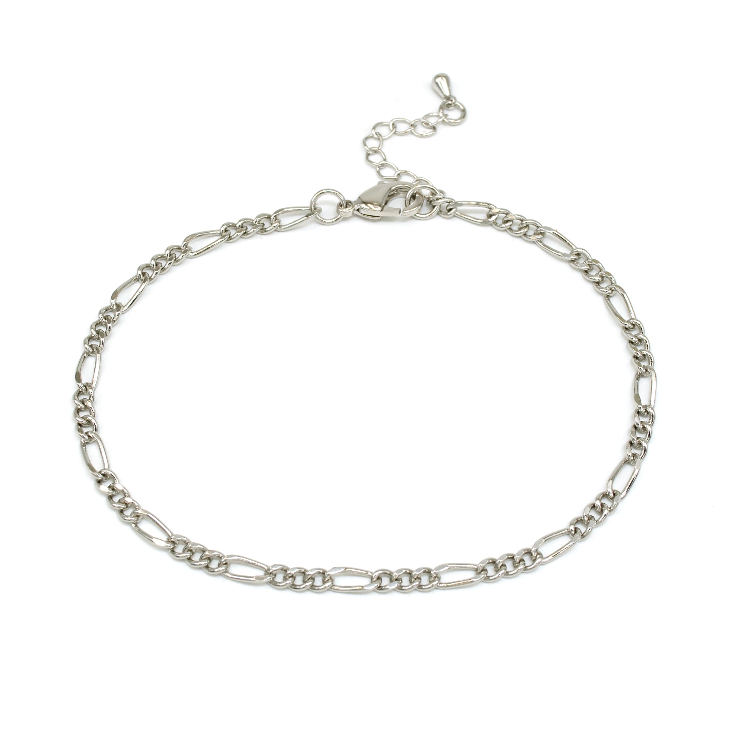 Classic Silver Figaro Bracelet CDESIGN-00090