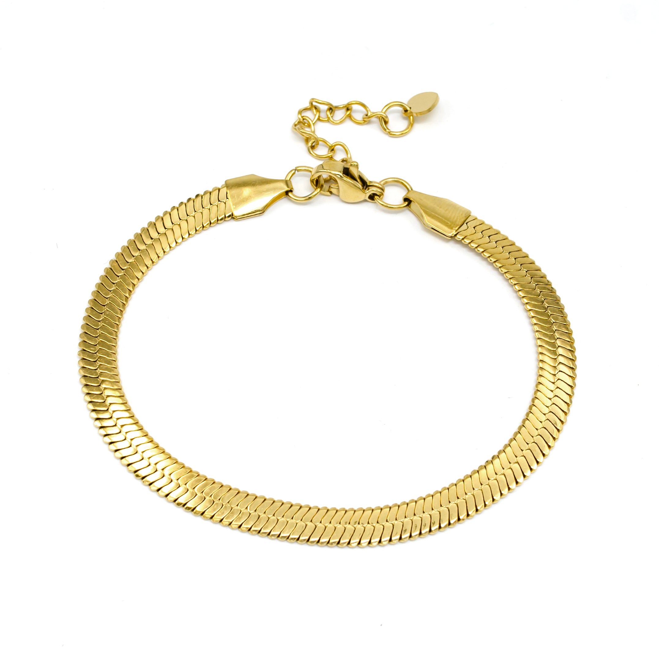 Classic Gold Herringbone Bracelet CDESIGN-00123