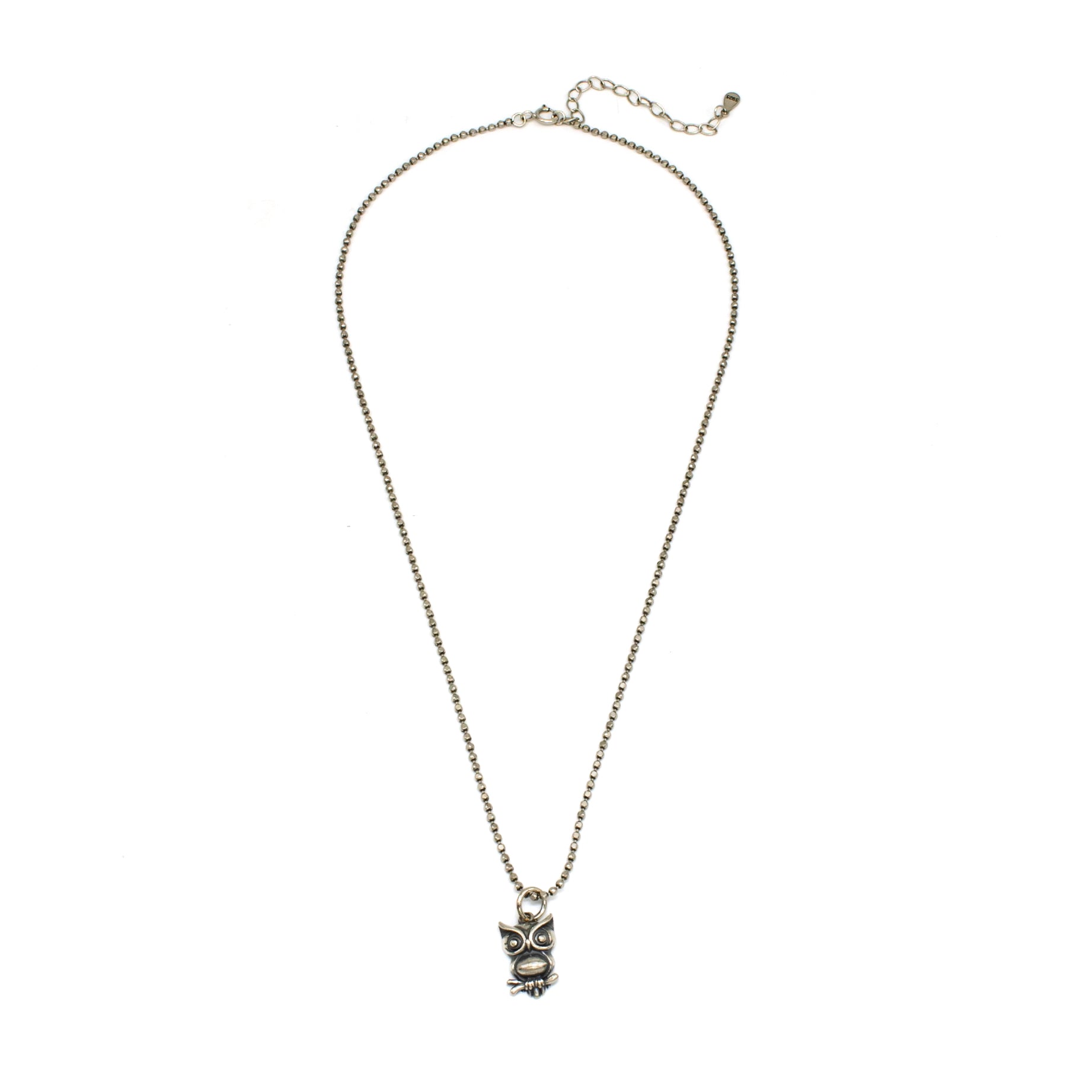 Cute Sterling Silver Owl Necklace CDESIGN-00194