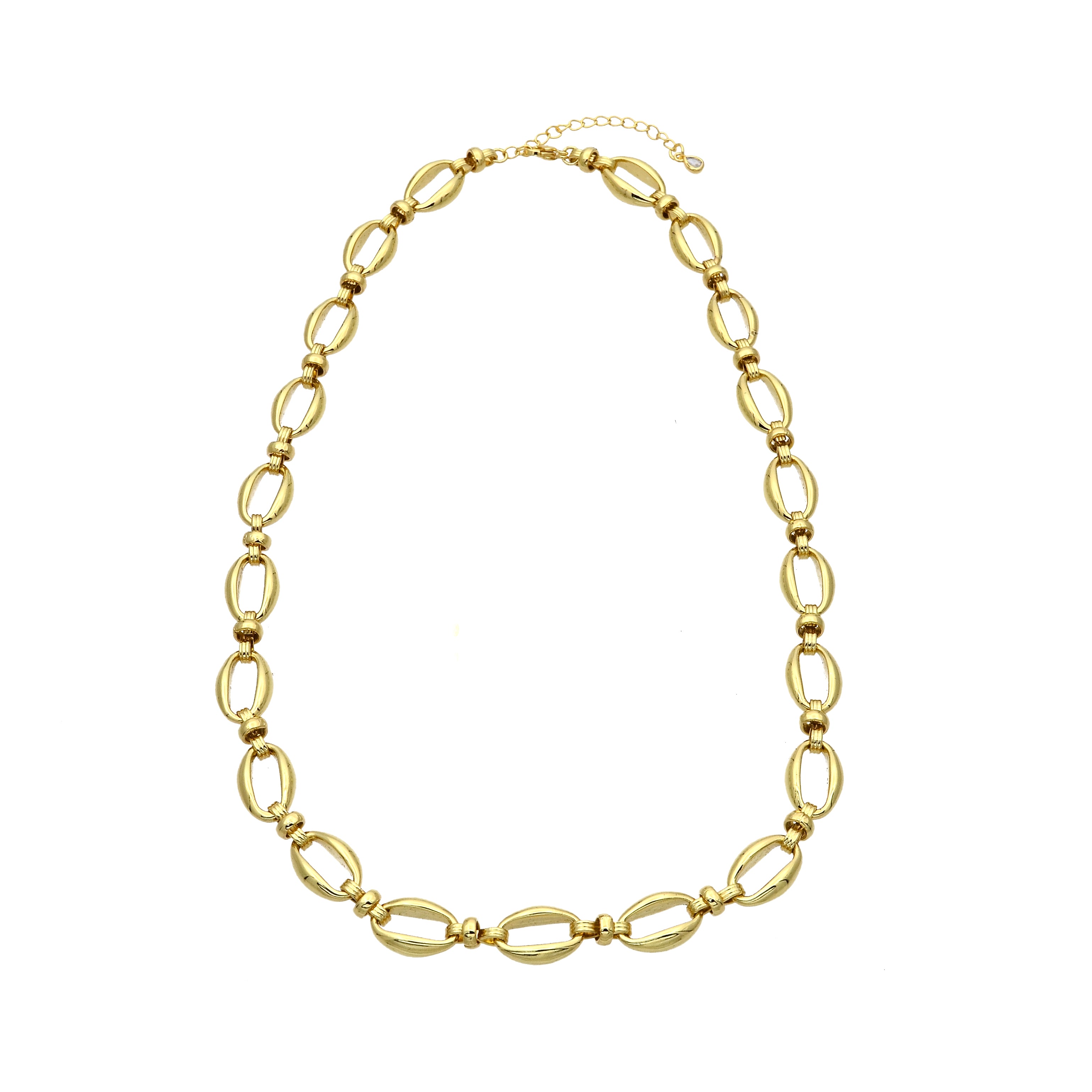 Big Bold Gold Chain Statement Necklace CDESIGN-00360
