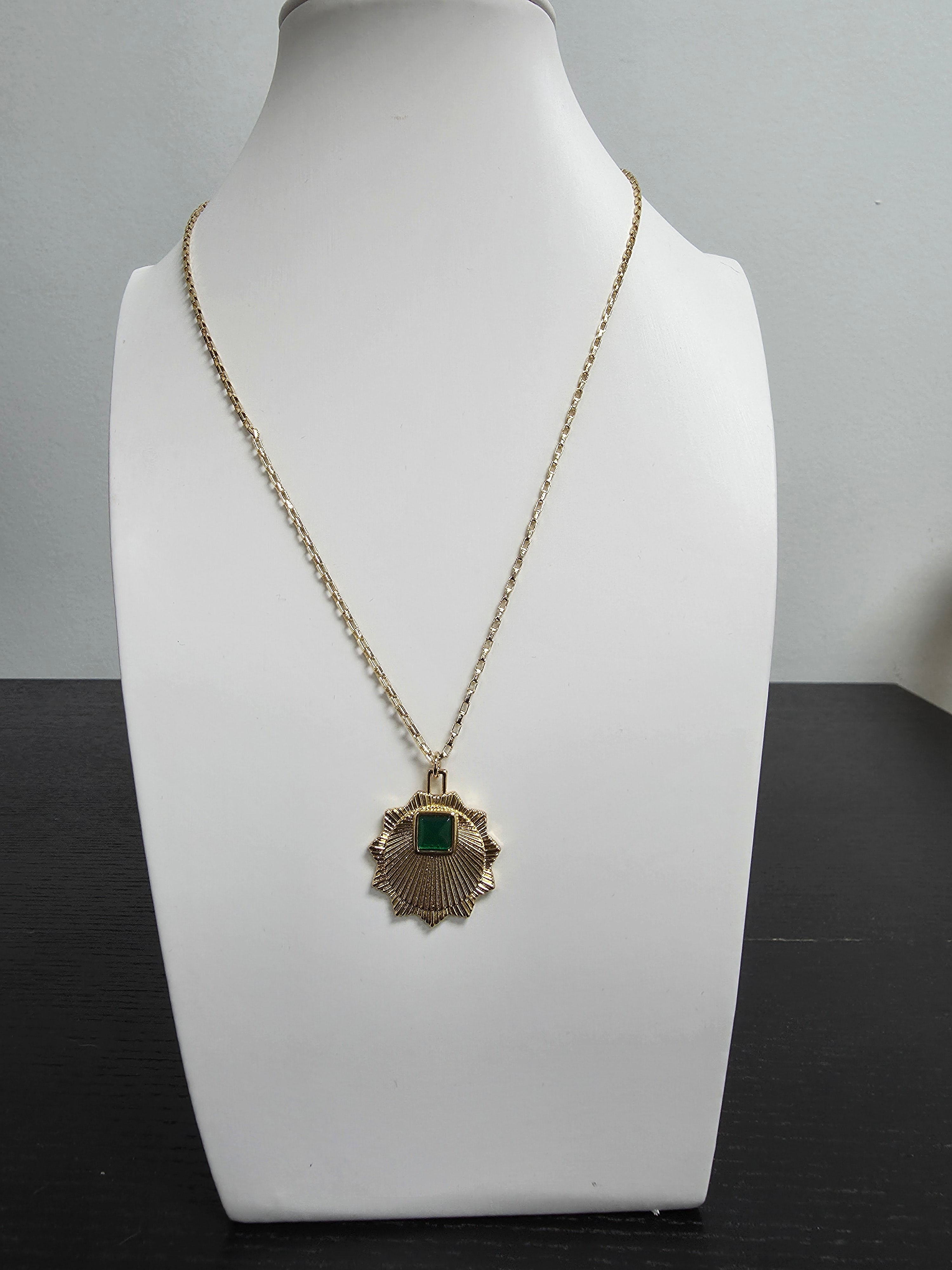 Dainty Box Gold Chain Necklace 18 inch CDESIGN-00397