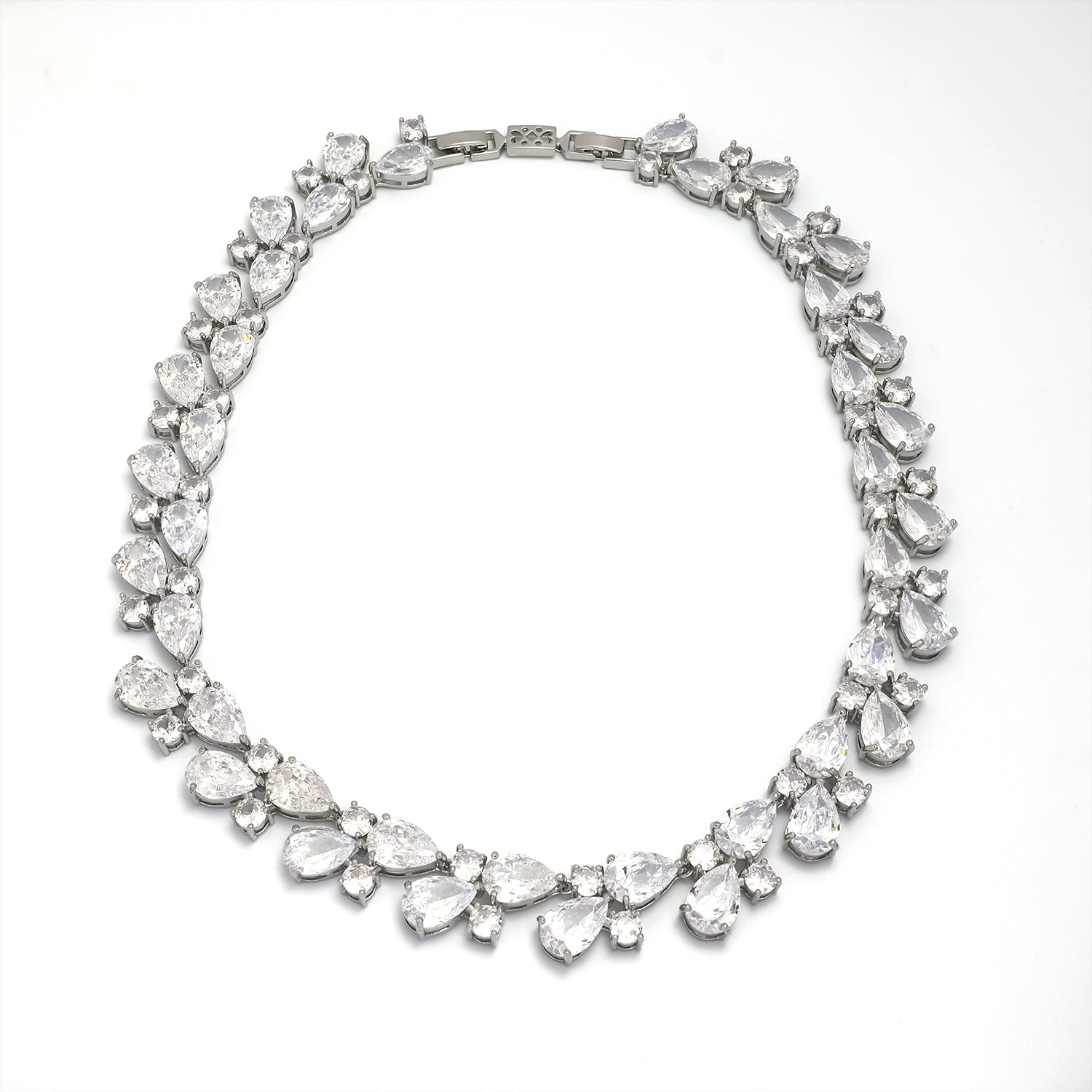 Gold Vintage Gold CZ Pear Diamond Tennis Chain-00055 to Chain-00060