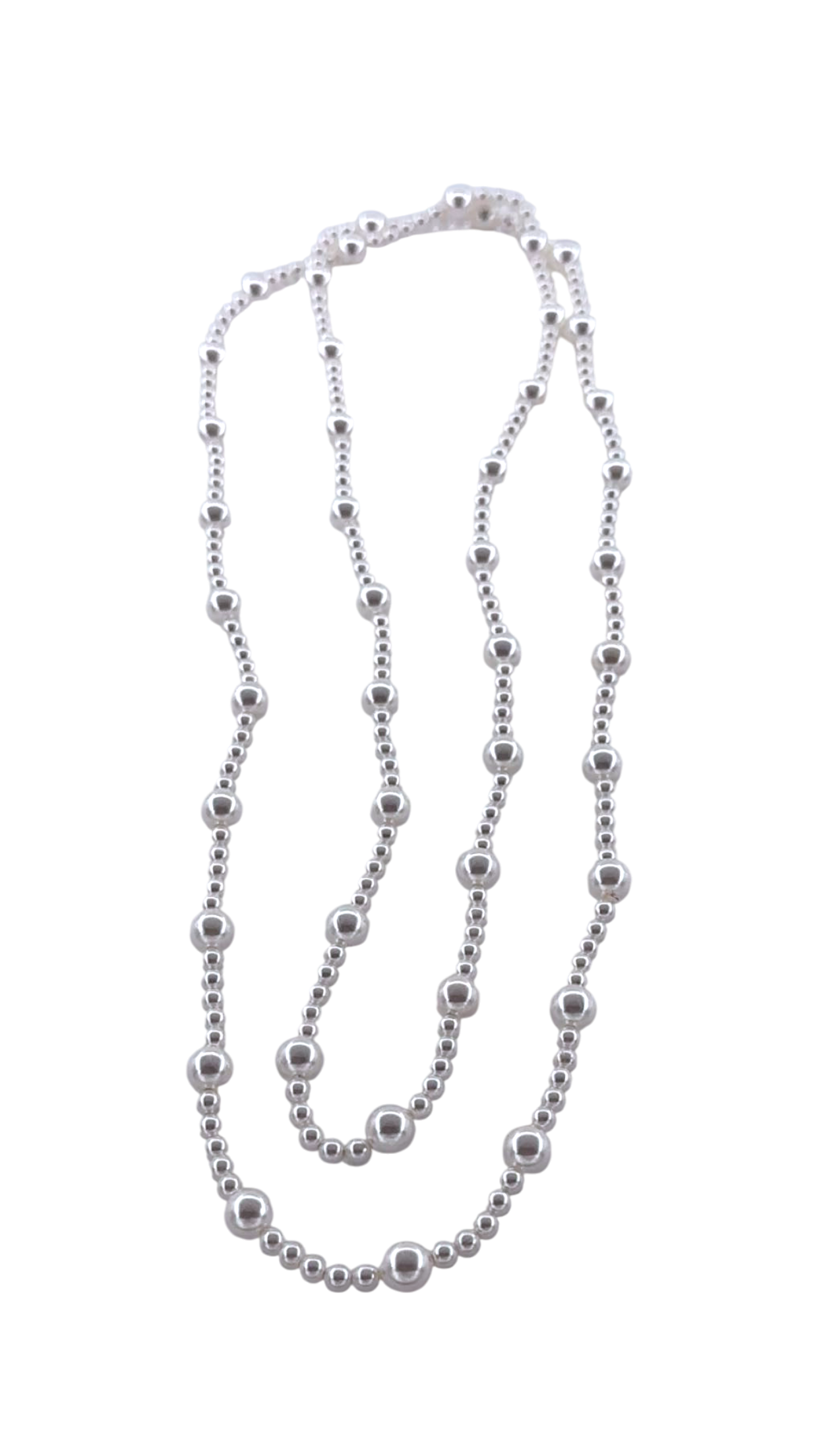 Layering white shell pearl necklace CN-0315 and CN-0310