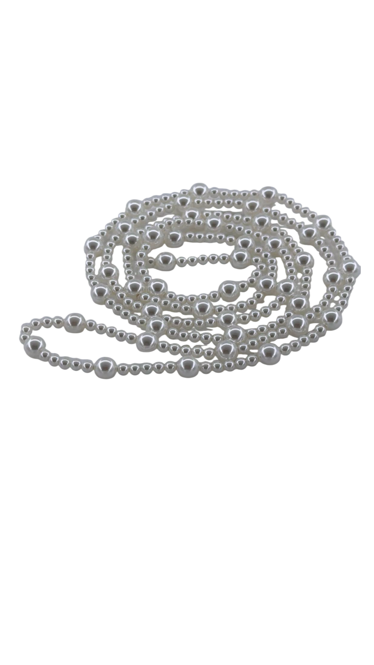 Layering white shell pearl necklace CN-0315 and CN-0310