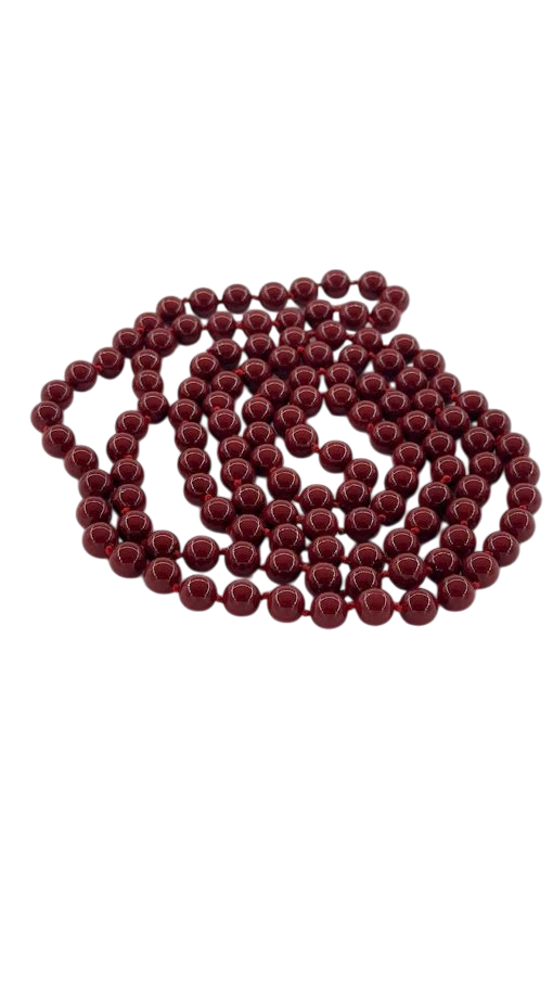 Red and Beige pearl necklaces CN-0321 and CN-0319