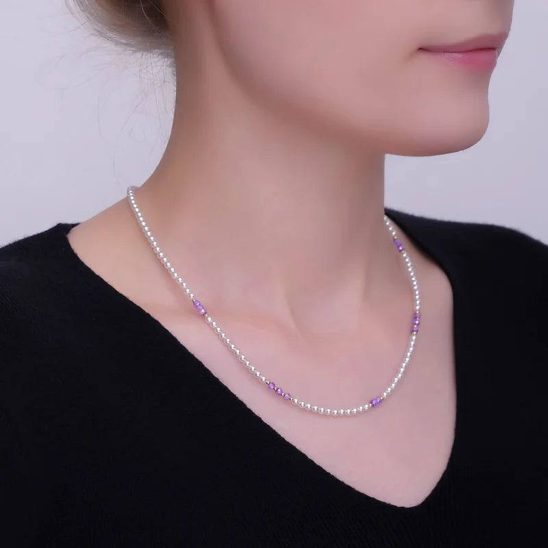 Purple Shell Pearl Gemstone Bead CN-0090