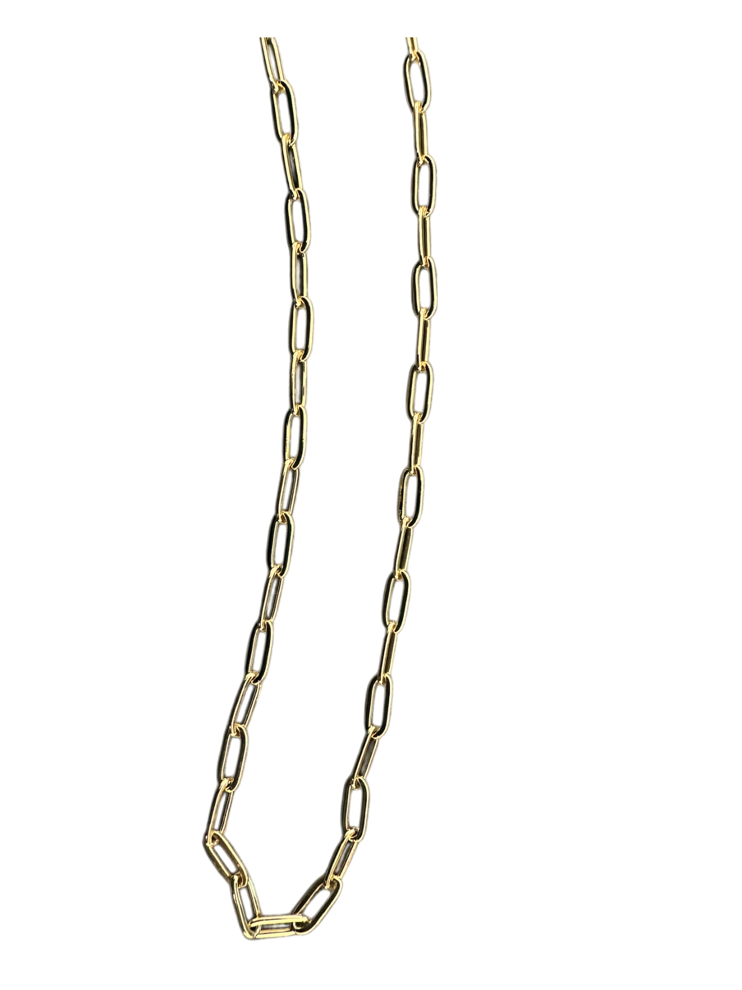 Danty paper clip chain necklace NC-SJ2132