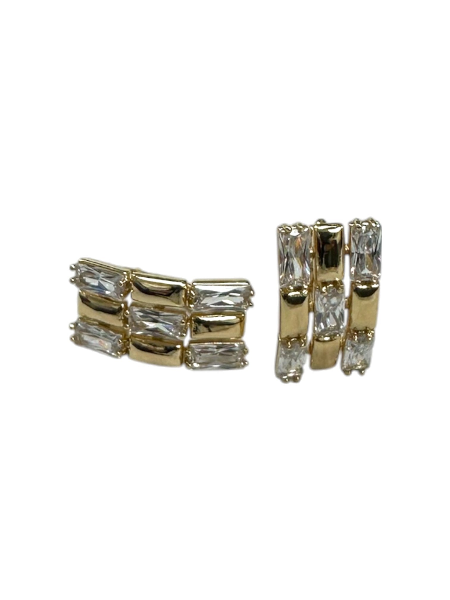 Diamond Square Huggie EA-0135