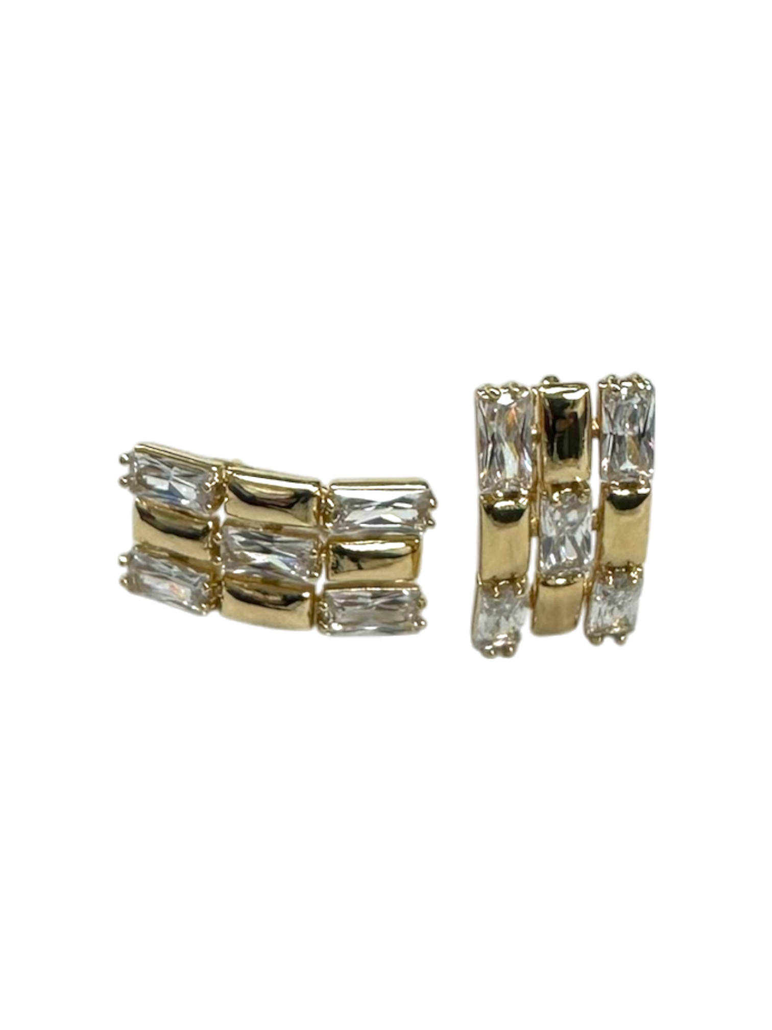 Diamond Square Huggie EA-0135