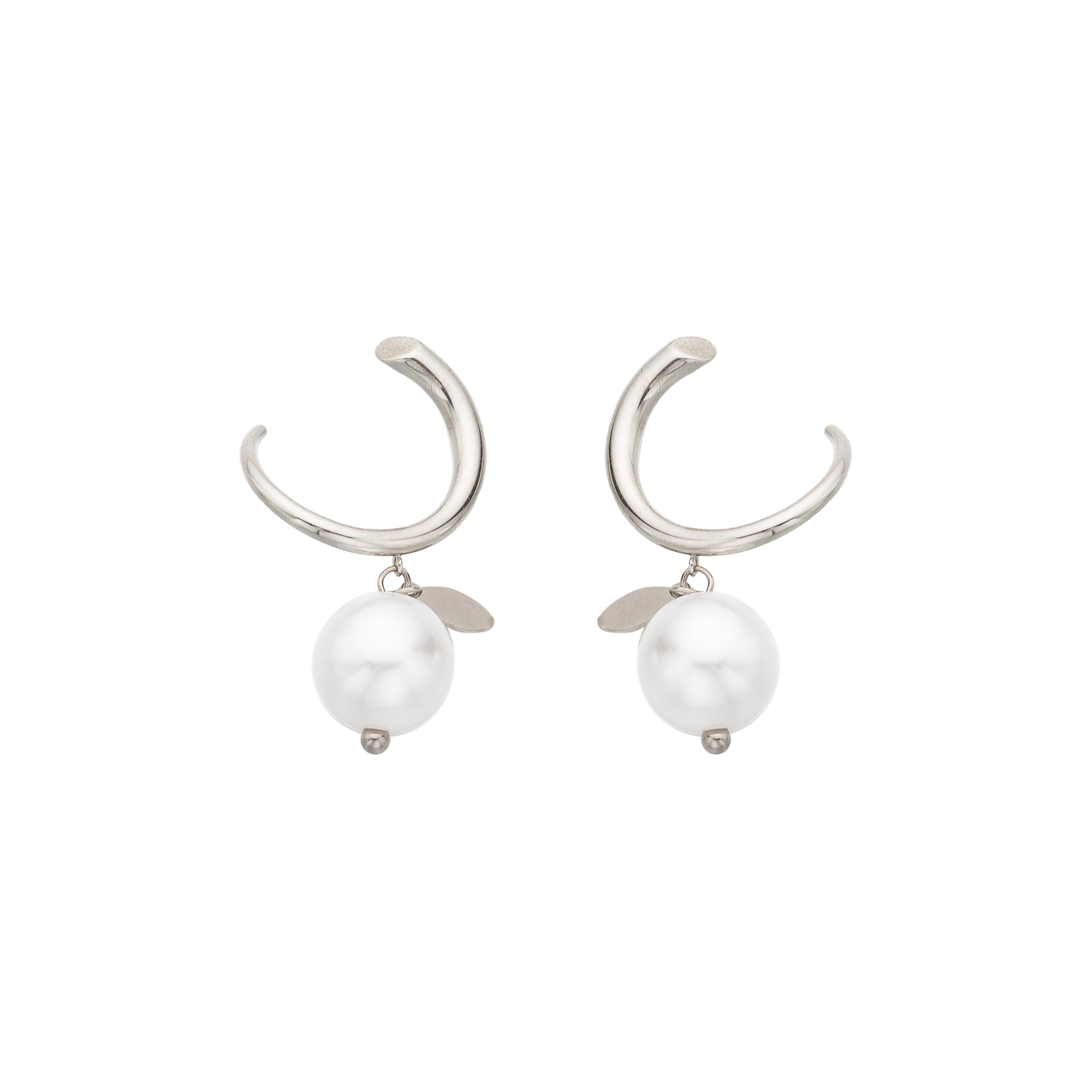 Gold Classic or Silver Stainless Steel Pearl Dainty Dangling Earring-00009 Earring-00010