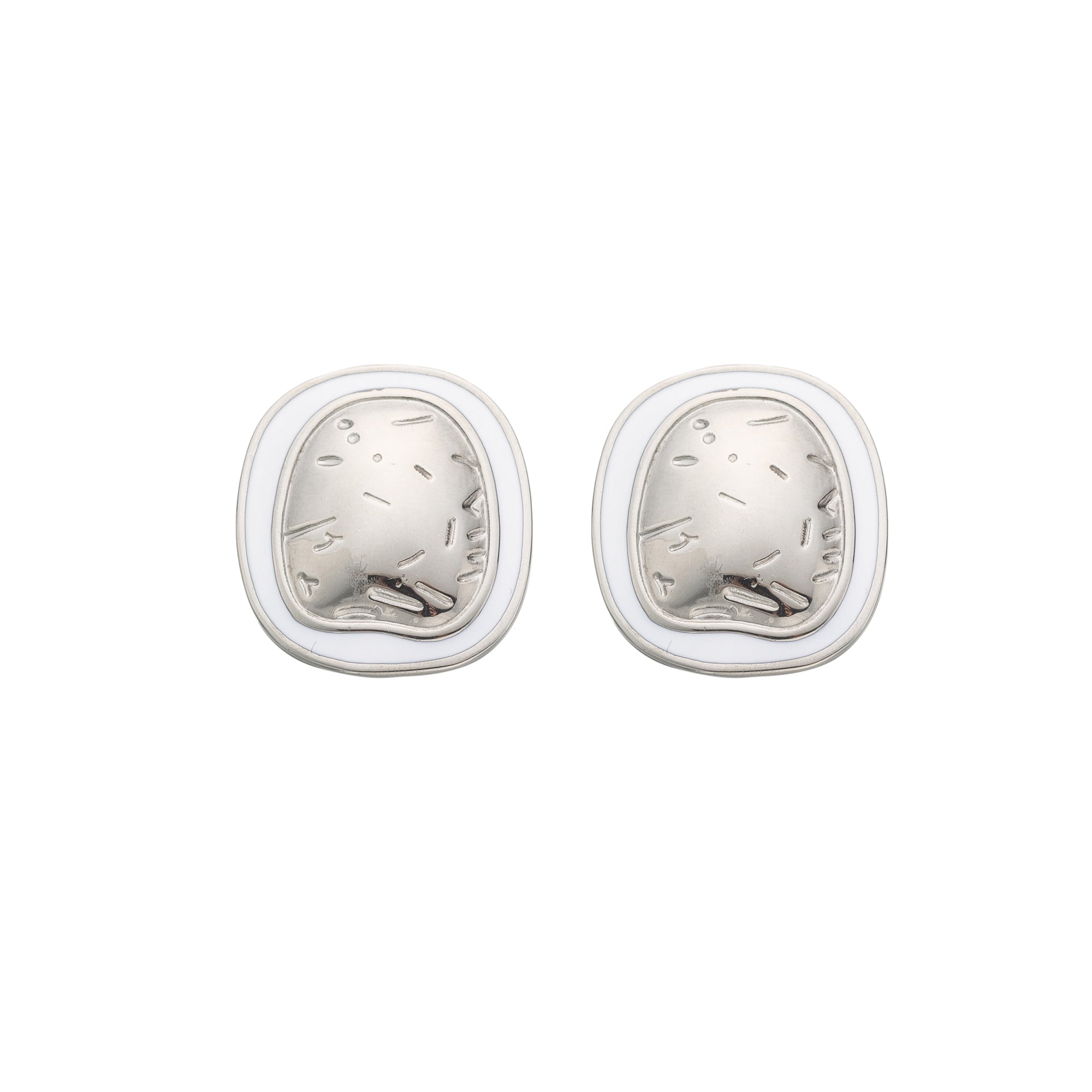 Gold Chic or Silver Stainless Steel Pearl Minimalist Studs Earring-00011 Earring-00012