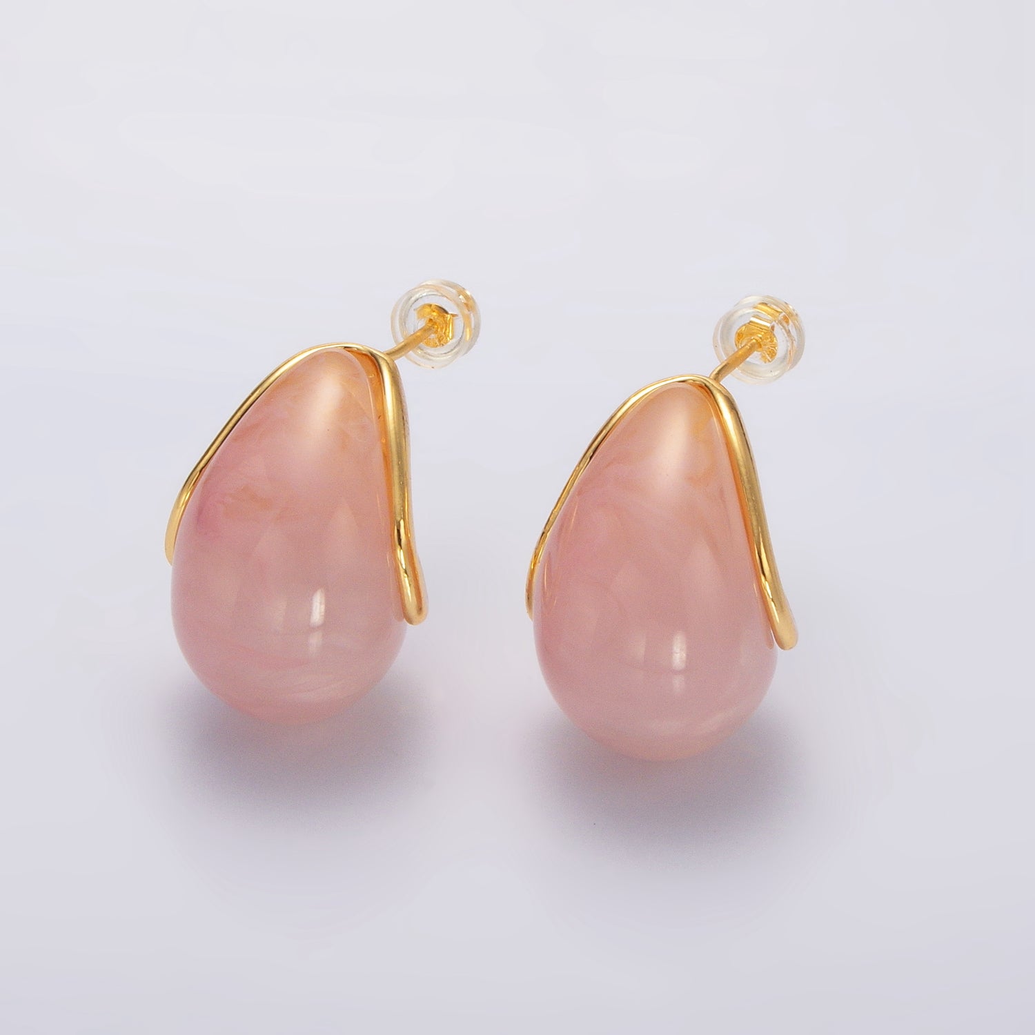 Gold Chunky Gold Aventurine and Other Gemstones Posts Earring-00195 to Earring-00204