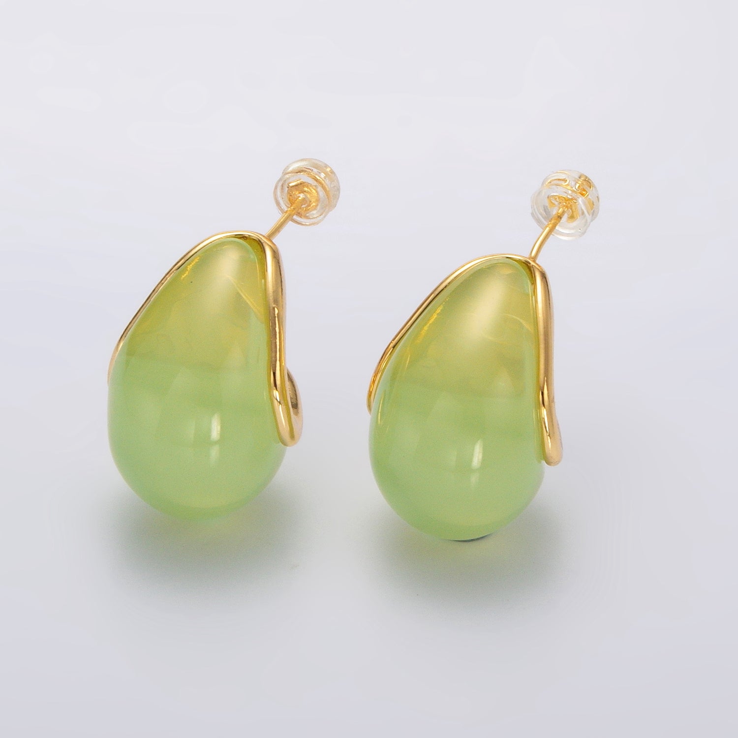 Gold Chunky Gold Aventurine and Other Gemstones Posts Earring-00195 to Earring-00204