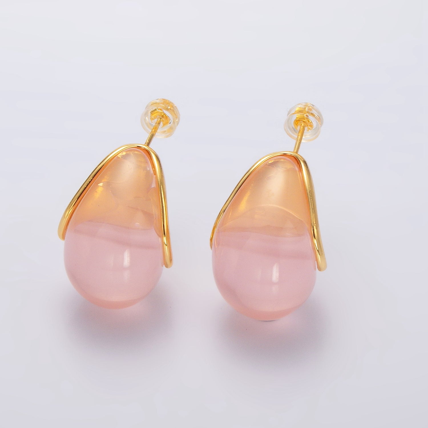 Gold Chunky Gold Aventurine and Other Gemstones Posts Earring-00195 to Earring-00204