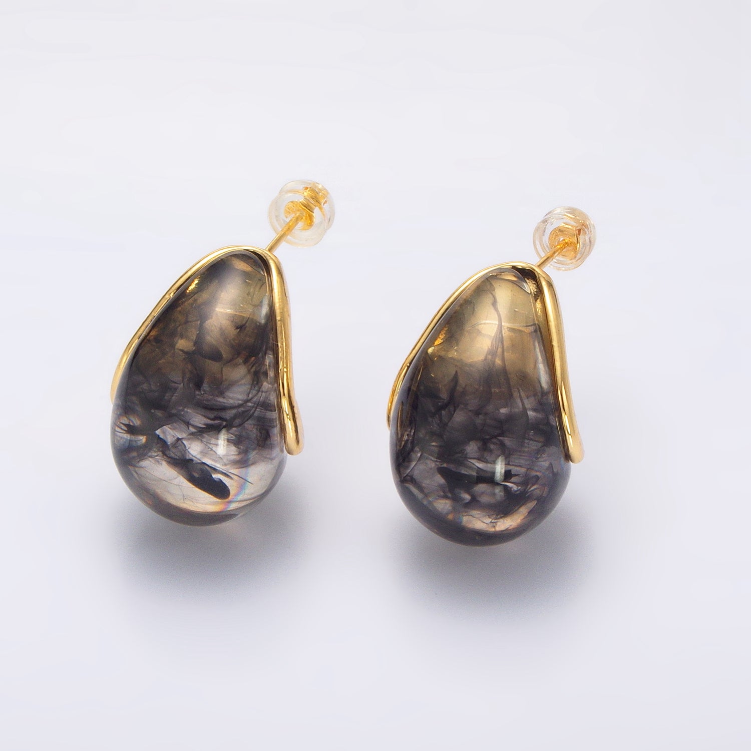Gold Chunky Gold Aventurine and Other Gemstones Posts Earring-00195 to Earring-00204