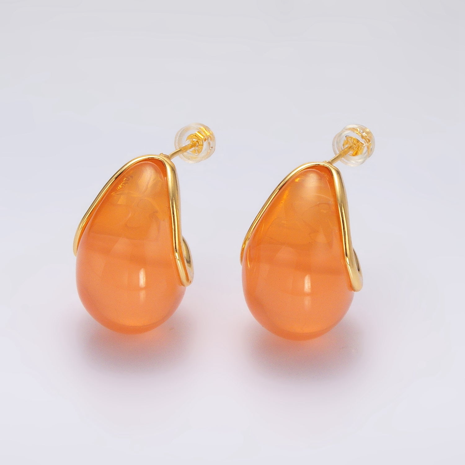 Gold Chunky Gold Aventurine and Other Gemstones Posts Earring-00195 to Earring-00204