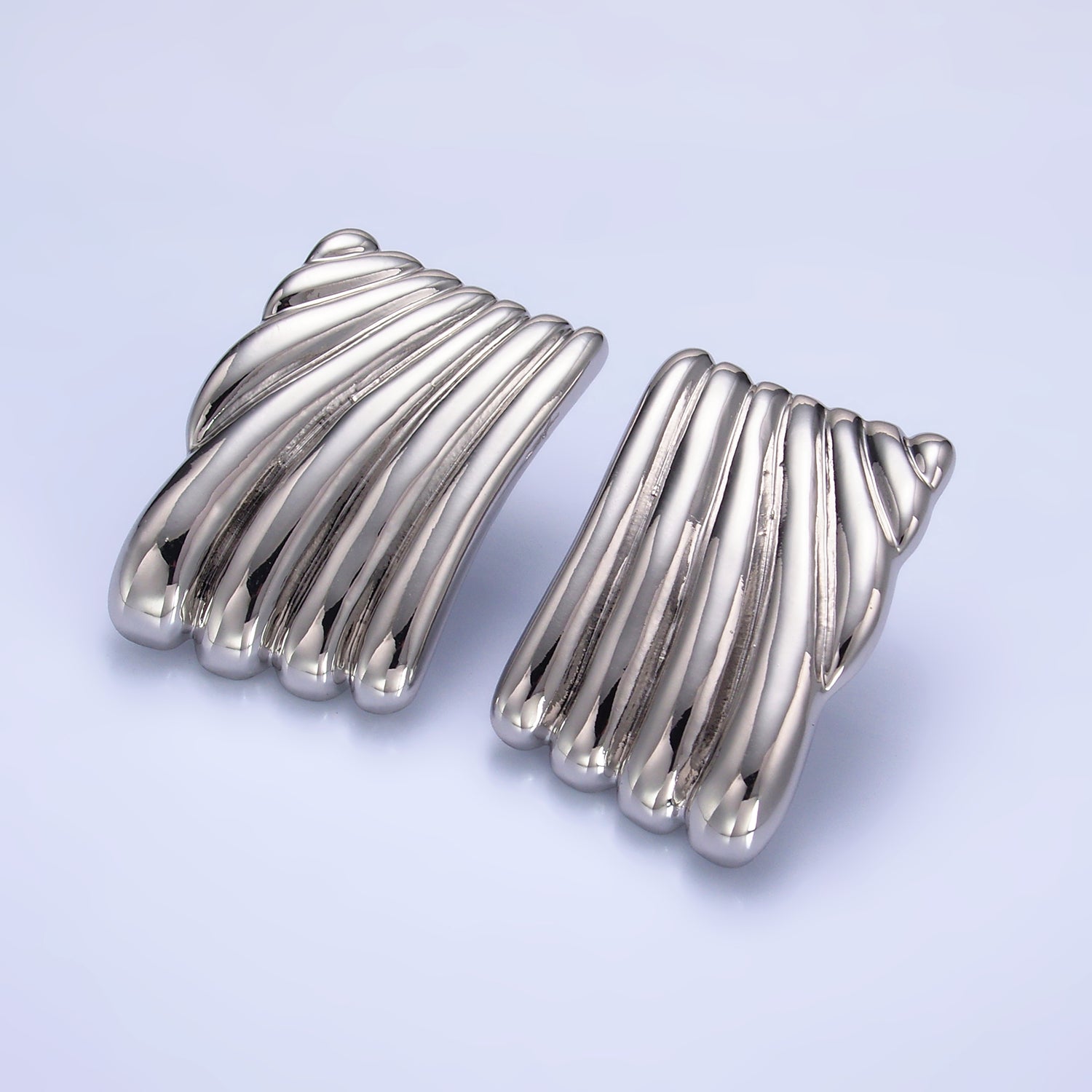 Gold Bold Gold Or Silver Statement Studs Earring-00240 Earring-00241