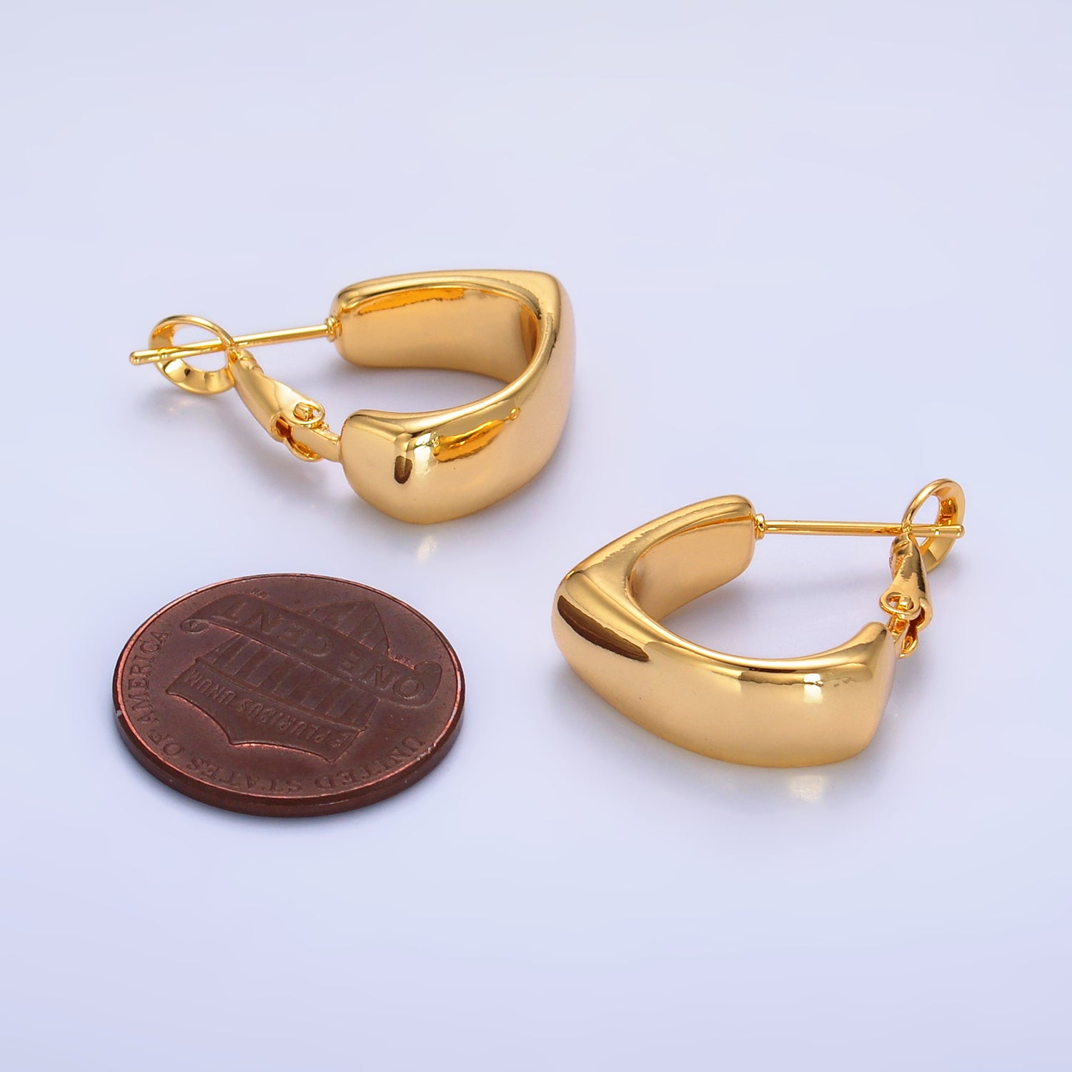 Gold Minimalist Gold or Silver Petite Hoops Earring-00177 Earring-00178