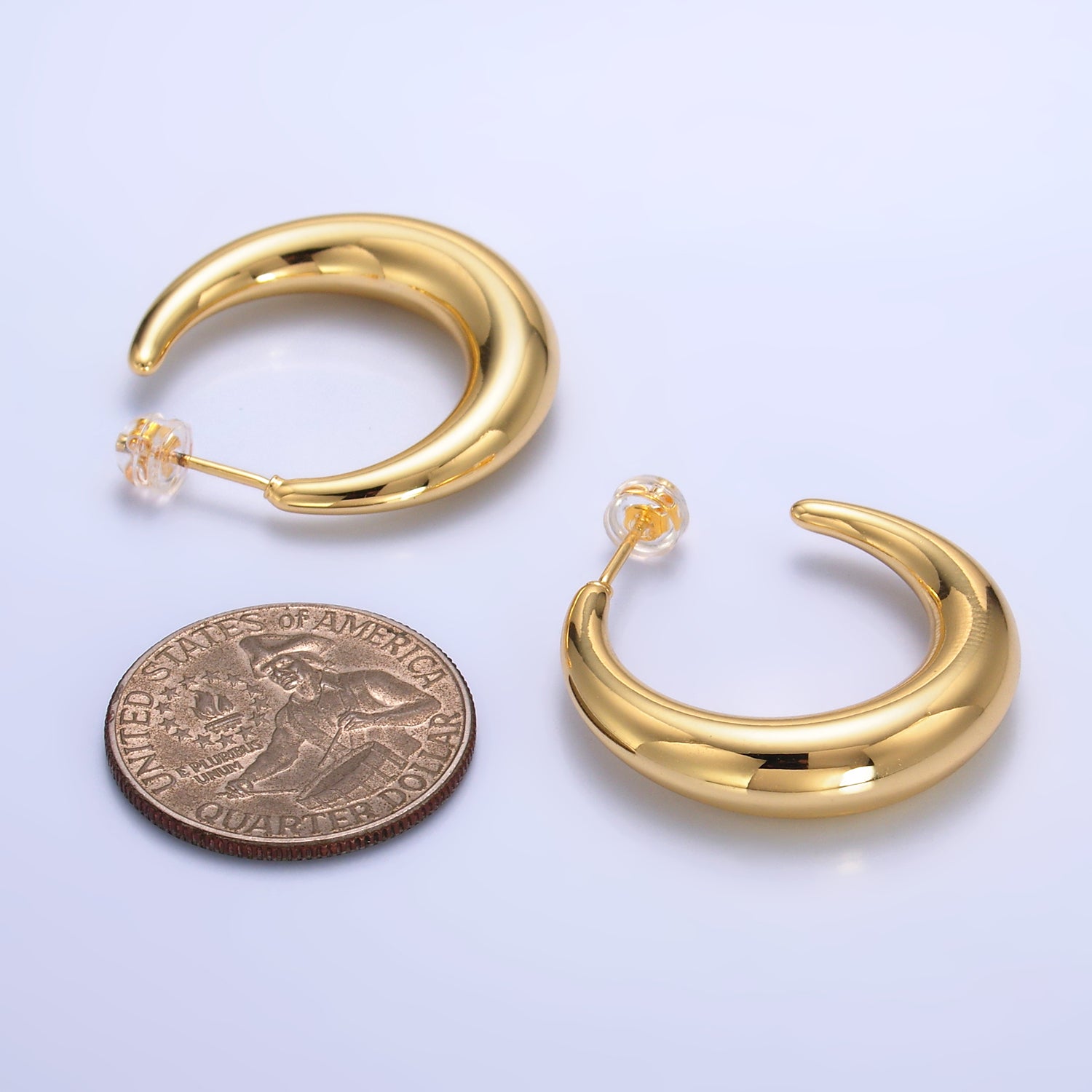 Gold Minimalist Gold or Silver Dainty Posts Earring-00183 Earring-00184