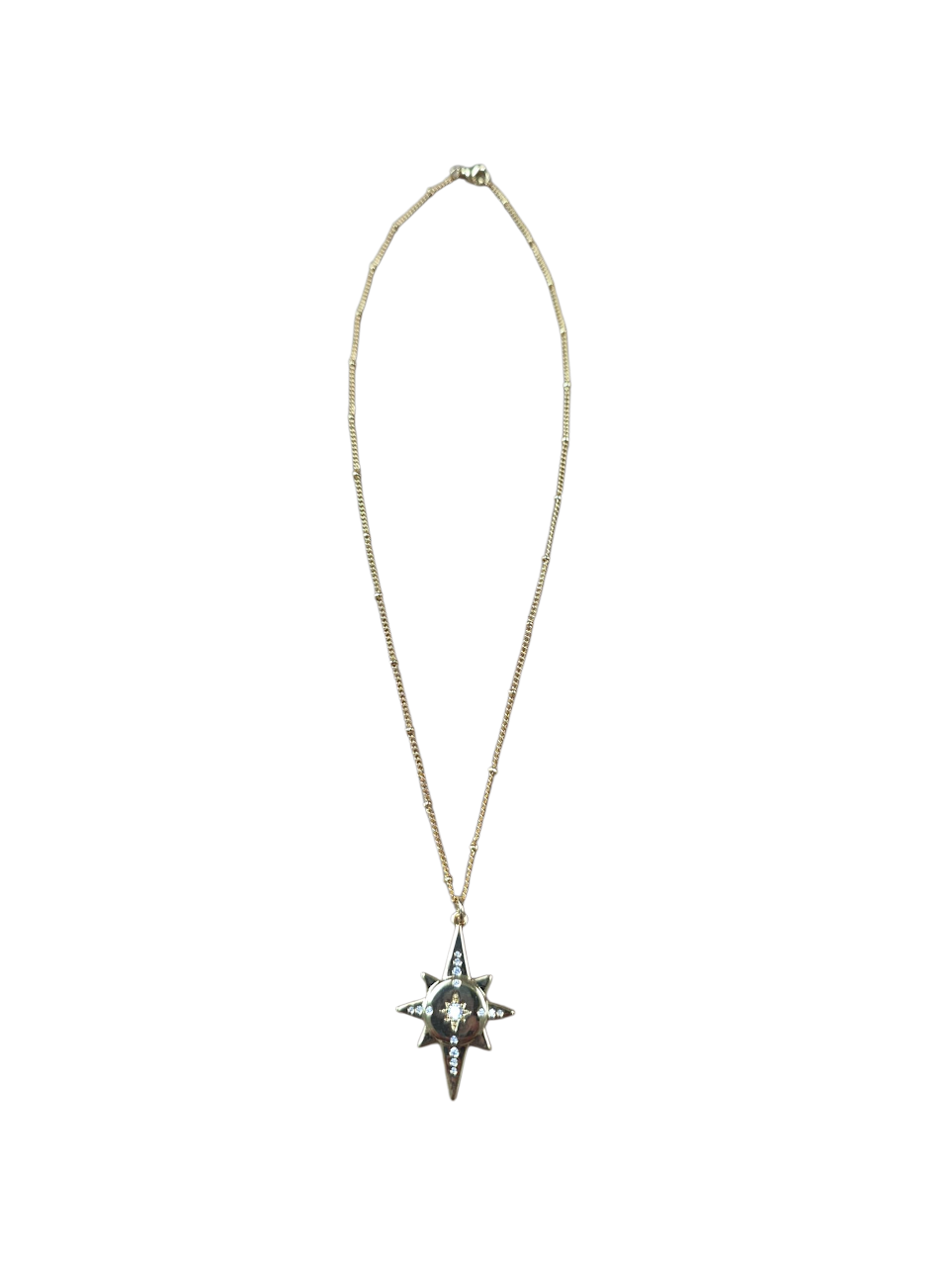 North Star Compass Satellite Chain Necklace ✦ NC-SJ0473