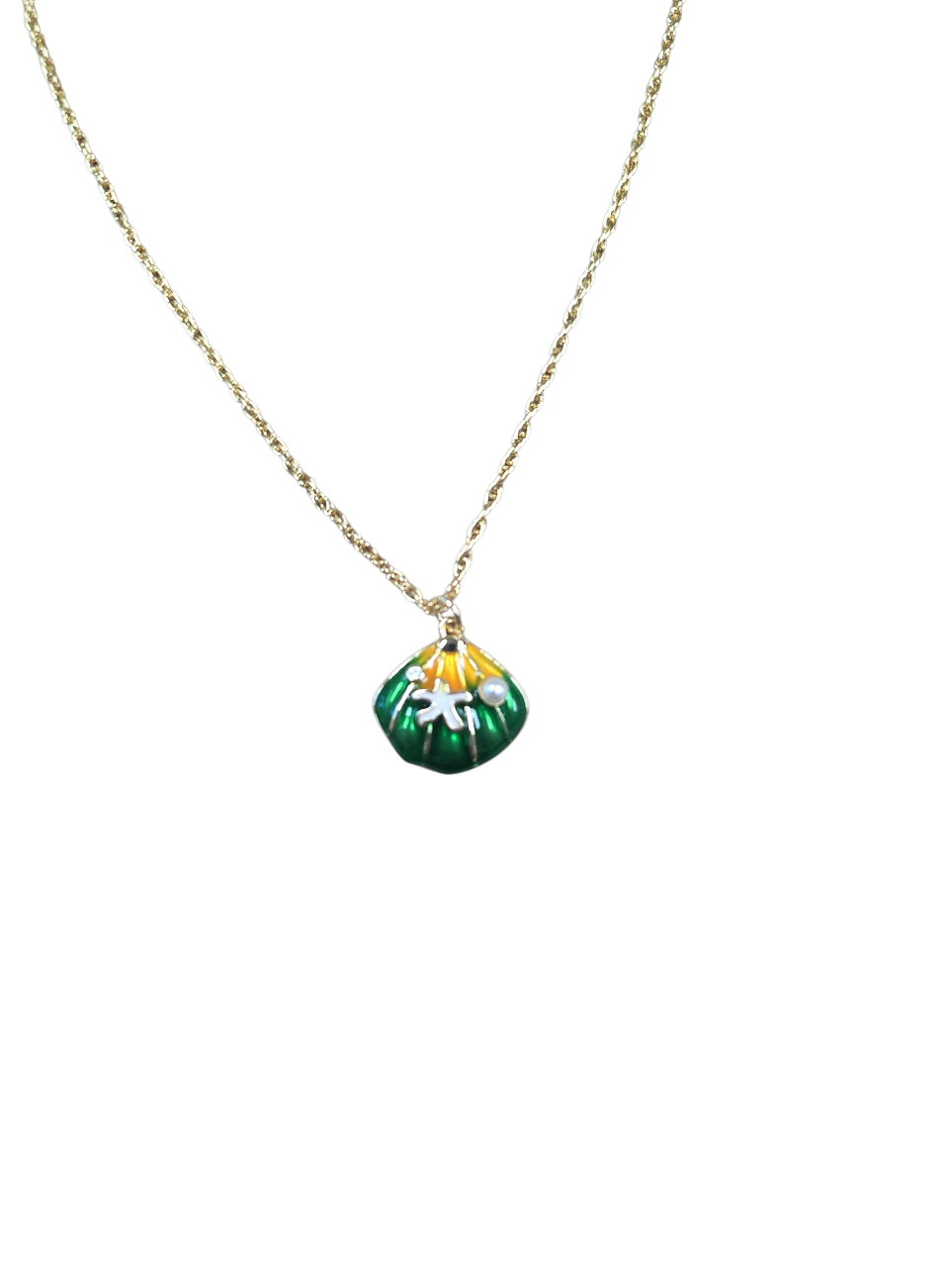 Blue Starfish Scallop Clam Necklace ✦ NC-SJ0484