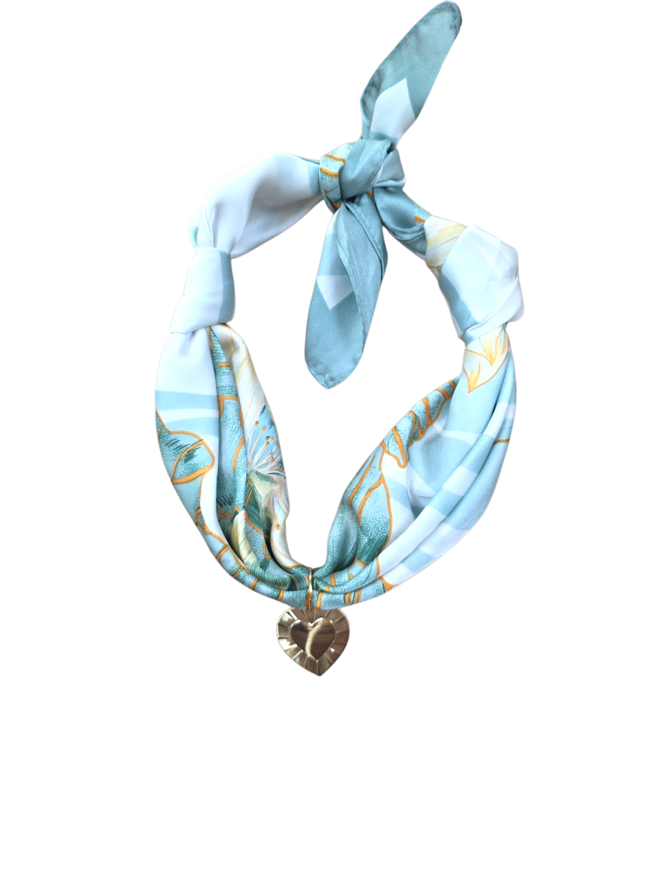 Gold Heart Scarf Necklace ✦ NC-SJ0461