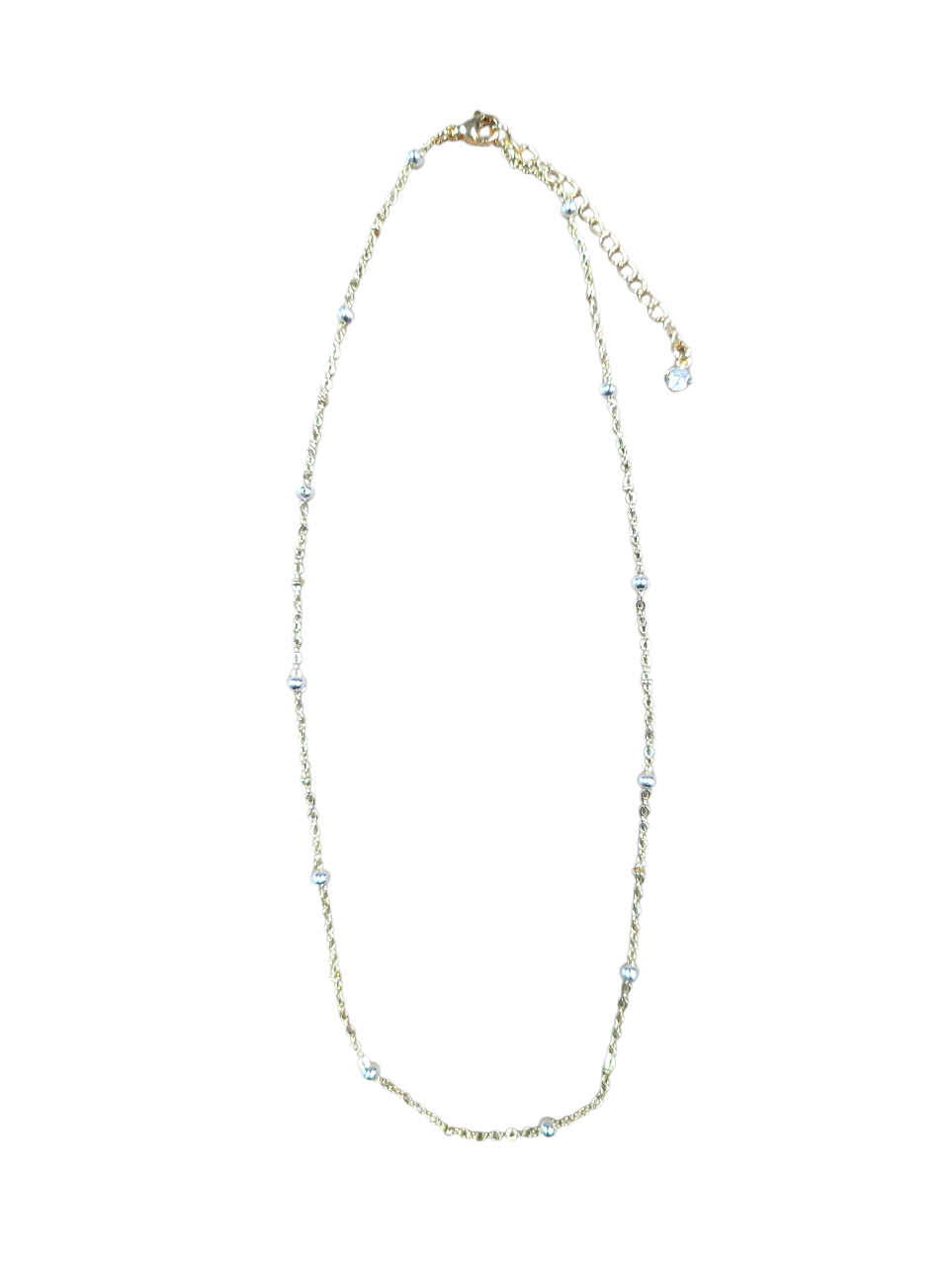 Mix Metal Bead Satellite Chain Necklace ✦ NC-SJ0409