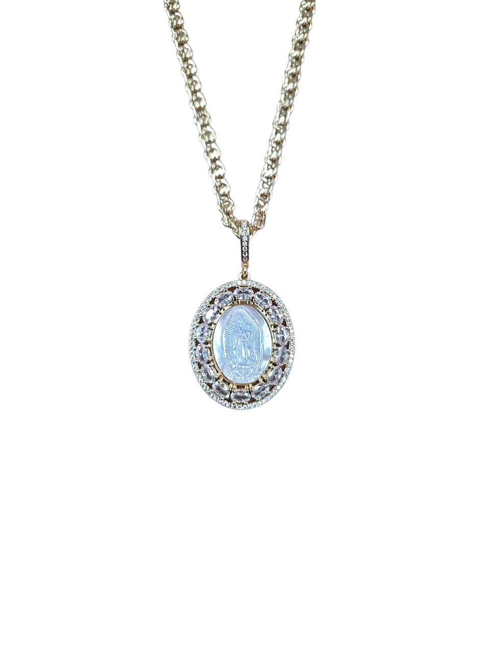 Virgin De Guadalupe Unique Cable Chain ✦ NC-SJ0396