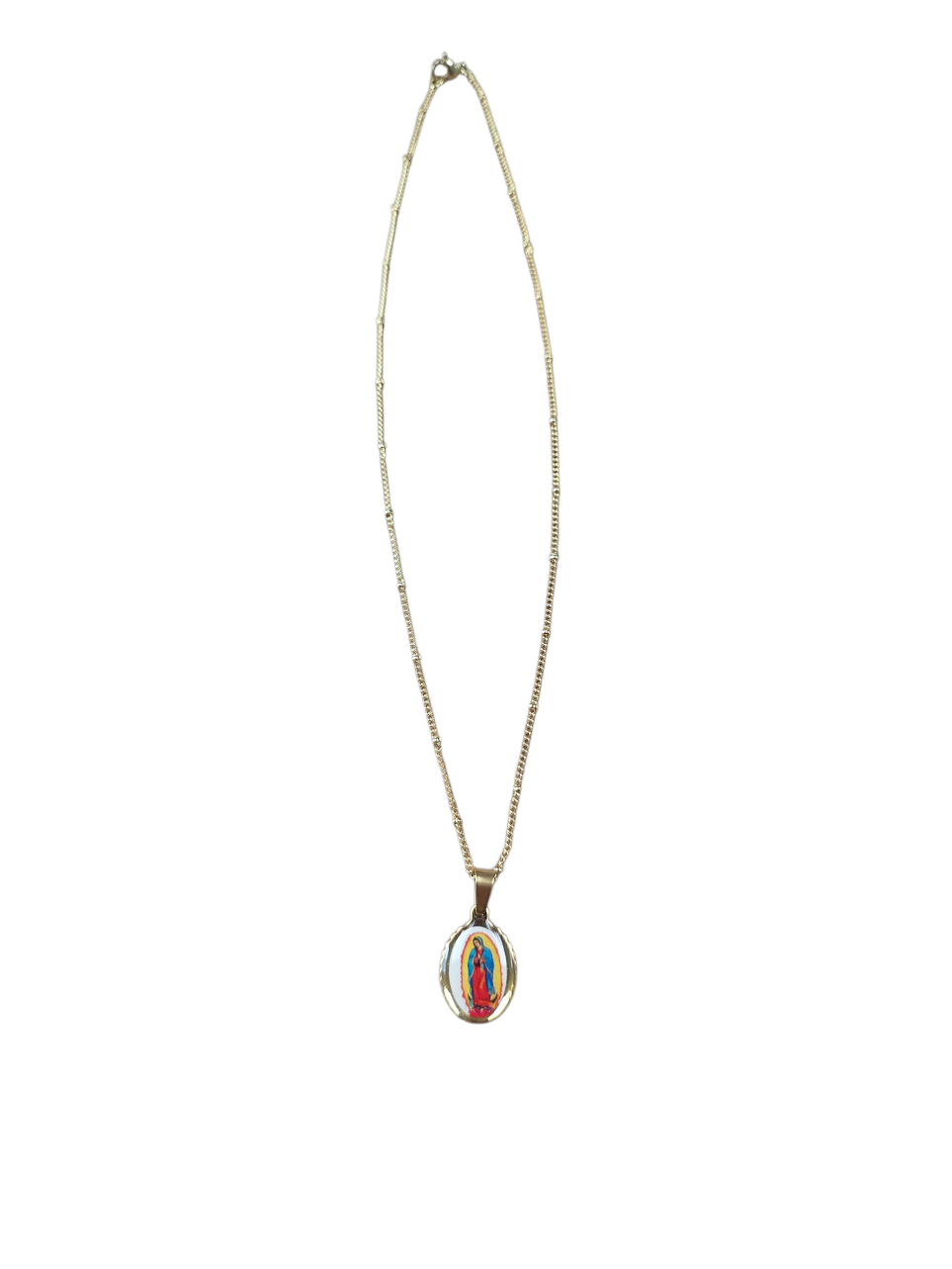 Virgin De Guadalupe Satellite Chain Necklace ✦ NC-SJ0483
