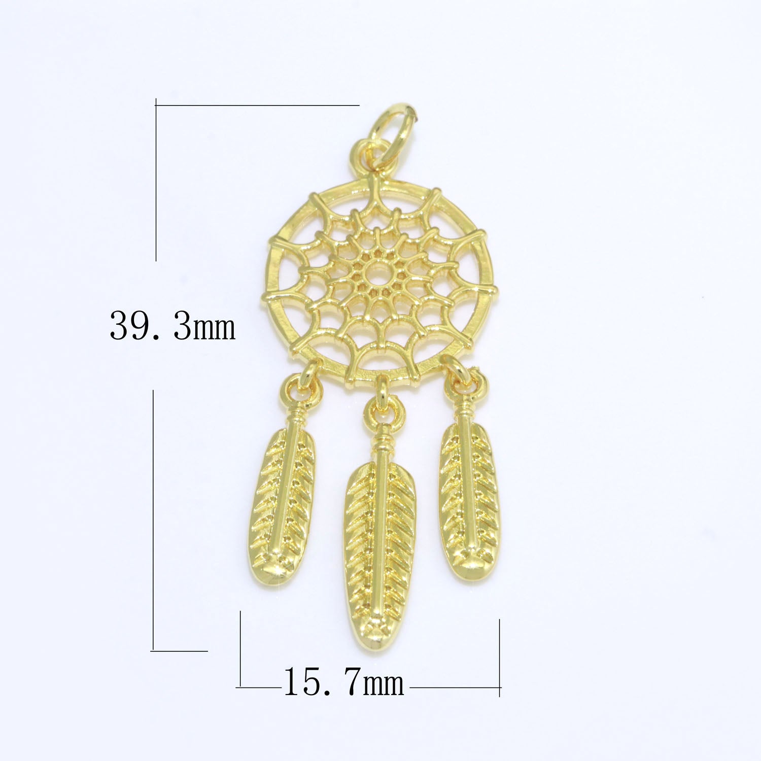 Classic Gold Statement Dream Catcher Necklace