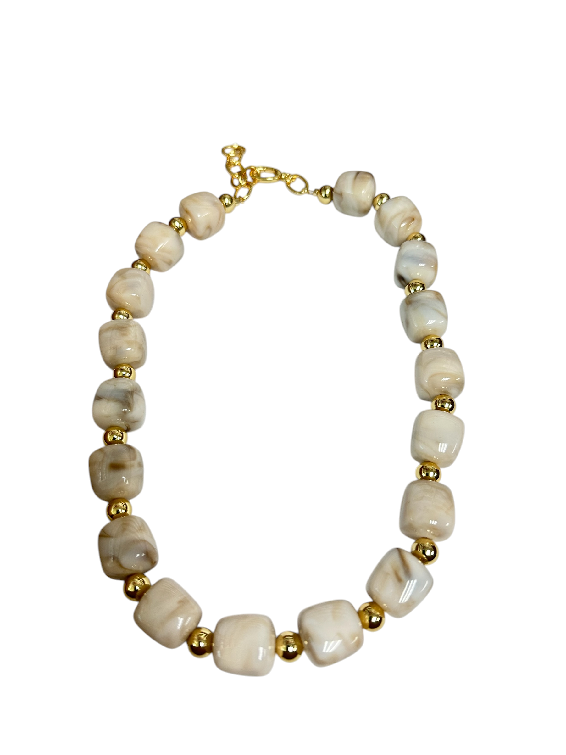 Colored Chunky resin beaded necklace NC-2058