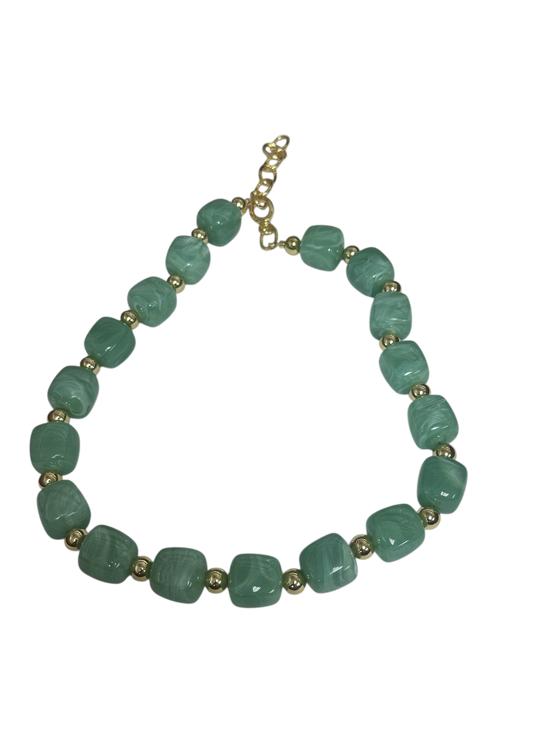 Colored Chunky resin beaded necklace NC-2058