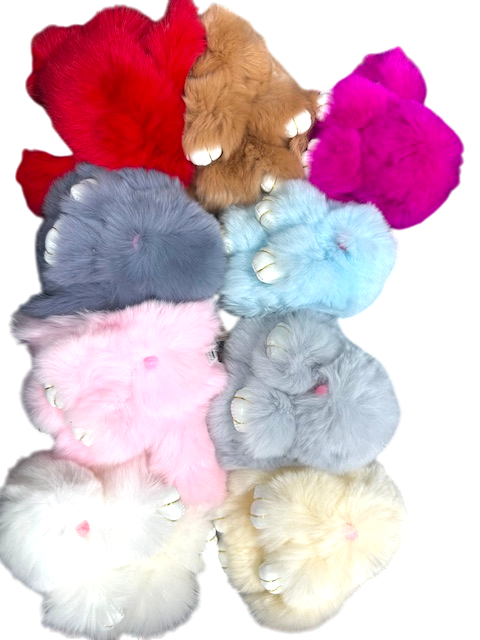 Mini Vibrant Bunny Bag Charms BC-21BC1024 to BC-21BC1032