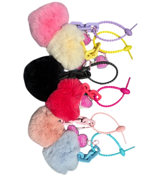 Heart Stuffy Bag Charm BC-21ACCE00001 - BC-21ACC00007