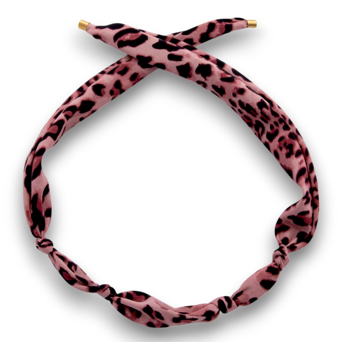 Pink and Black Cheetah Leopard Print Bandana Scarf