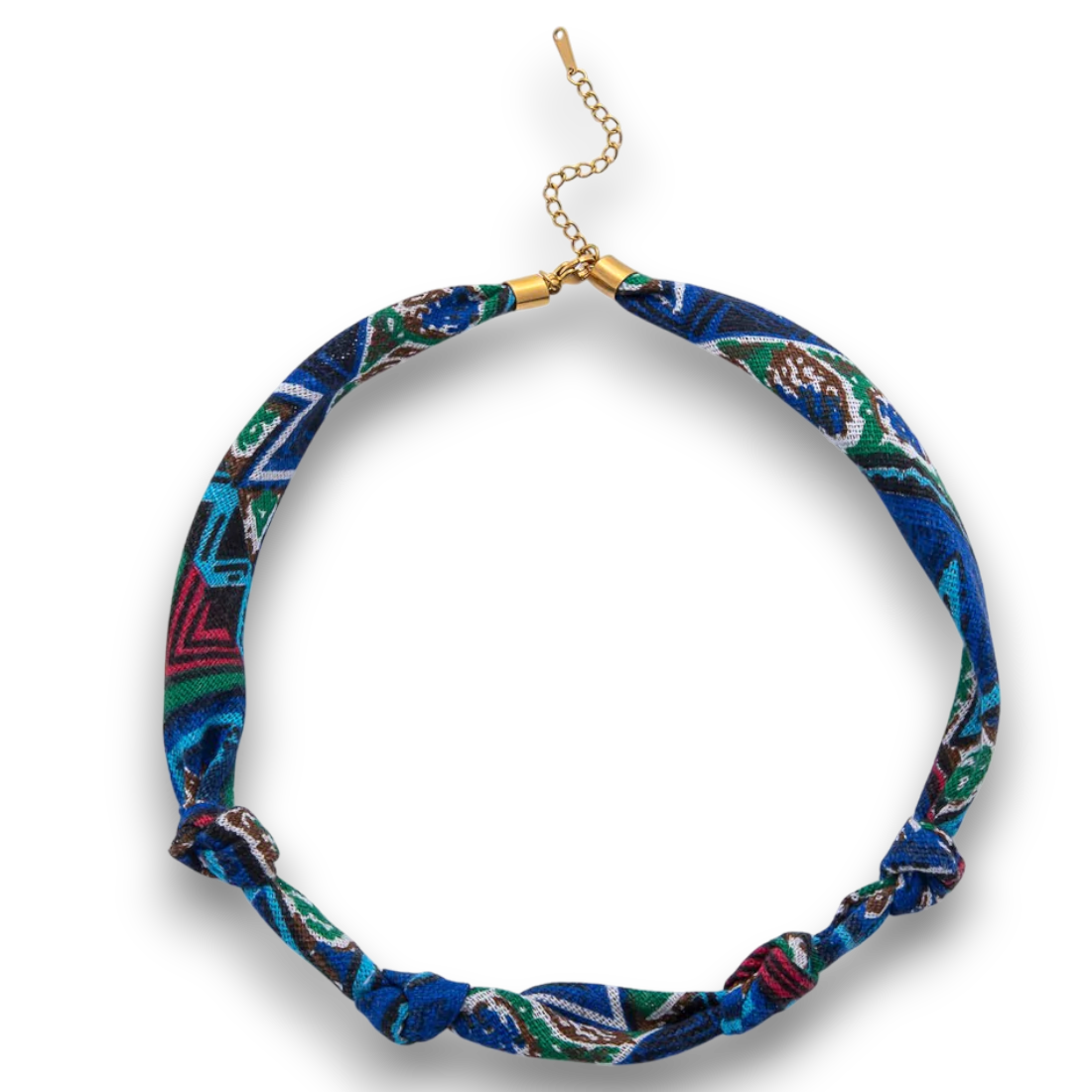 Knot Geometric Handmade Cotton Scarf Necklace