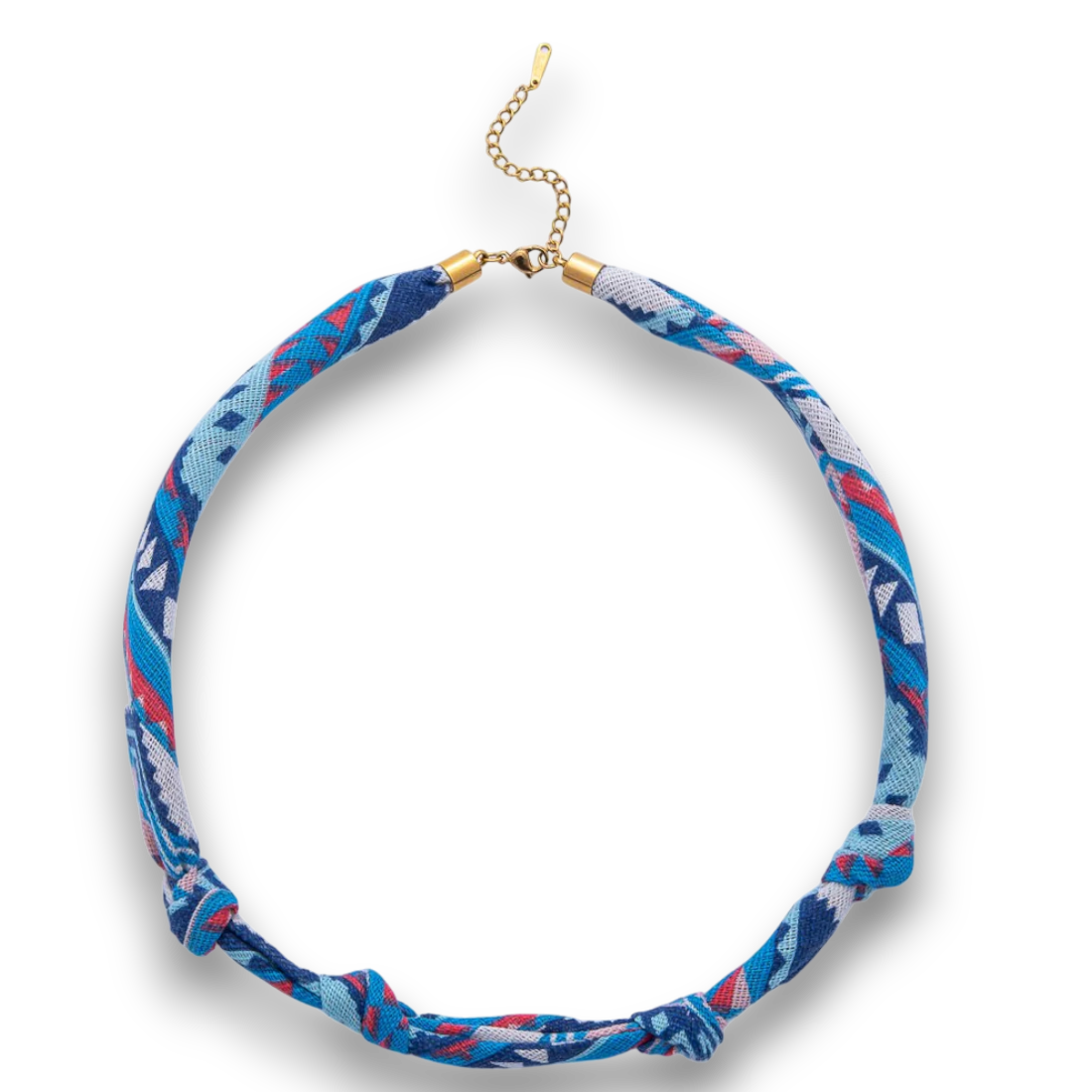 Knot Geometric Handmade Cotton Scarf Necklace
