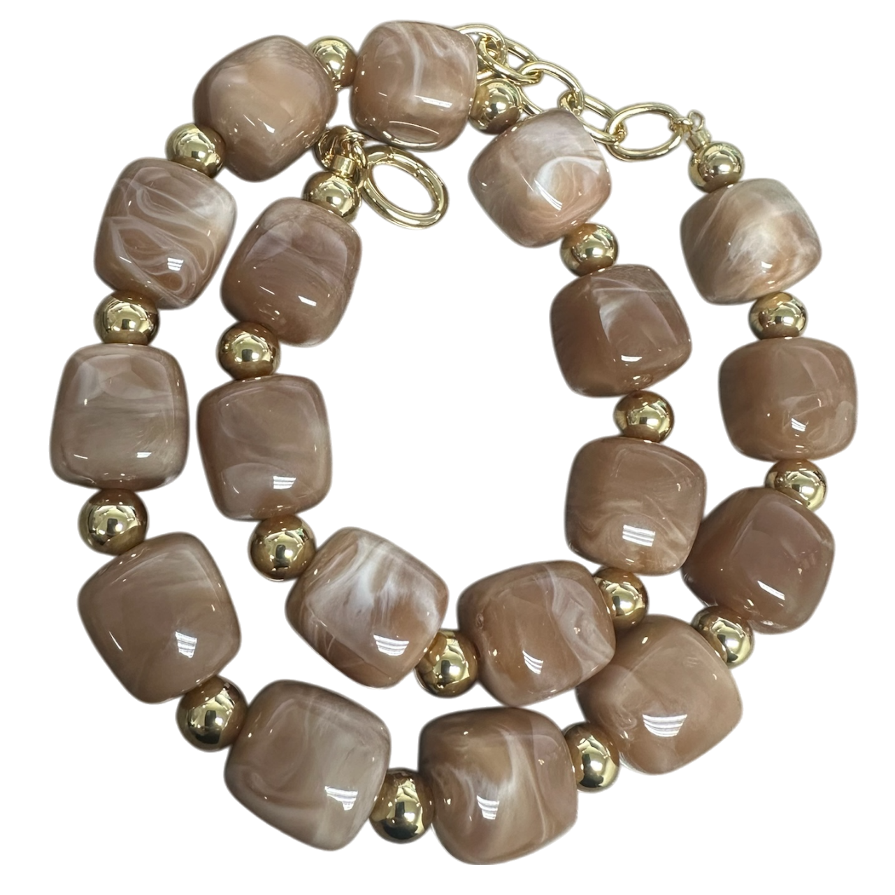Colored Chunky Resin Beaded Necklace NC-2059 NC-2086