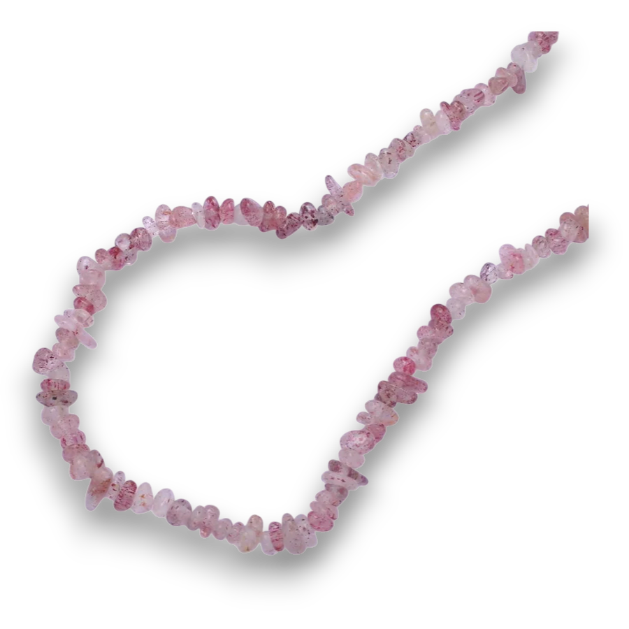 Pink natural Quarts necklace NC-21WA632