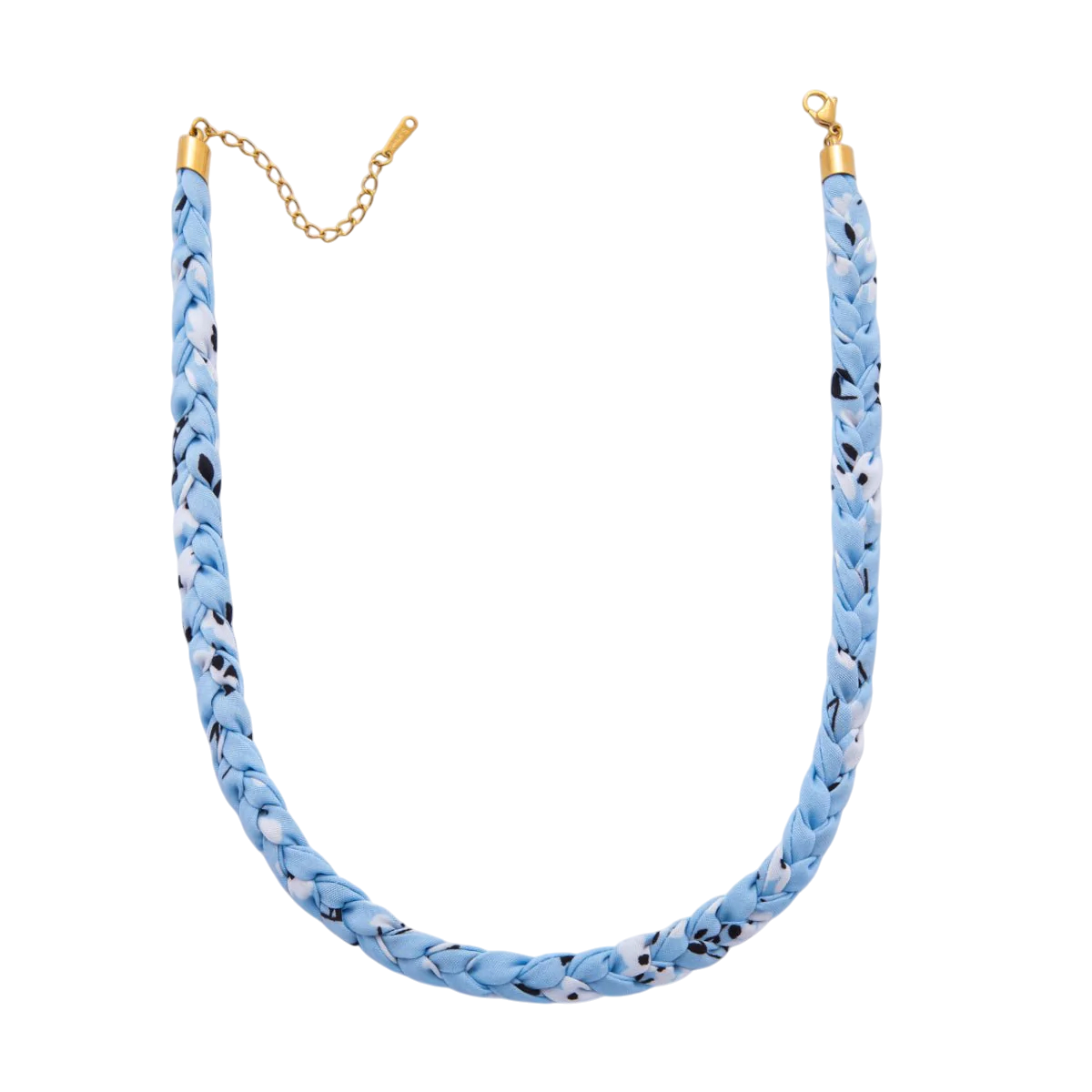 Colorful braided necklace