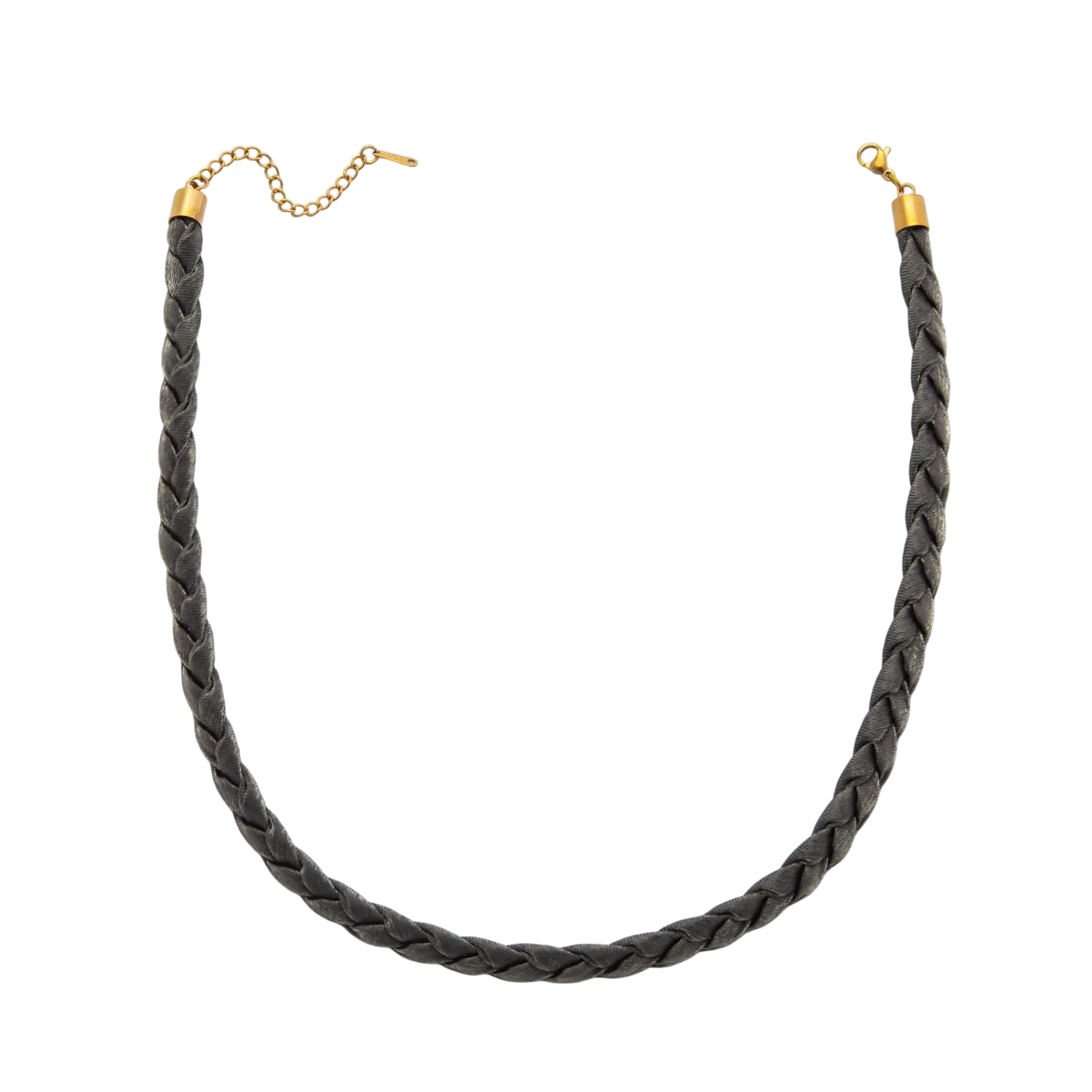 Multi-color braided necklace
