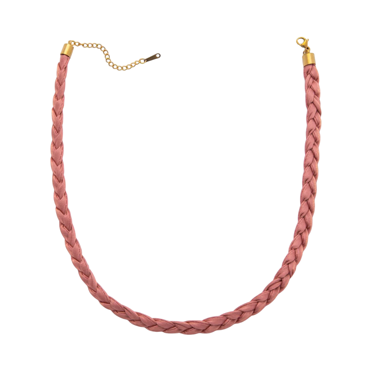 Multi-color braided necklace