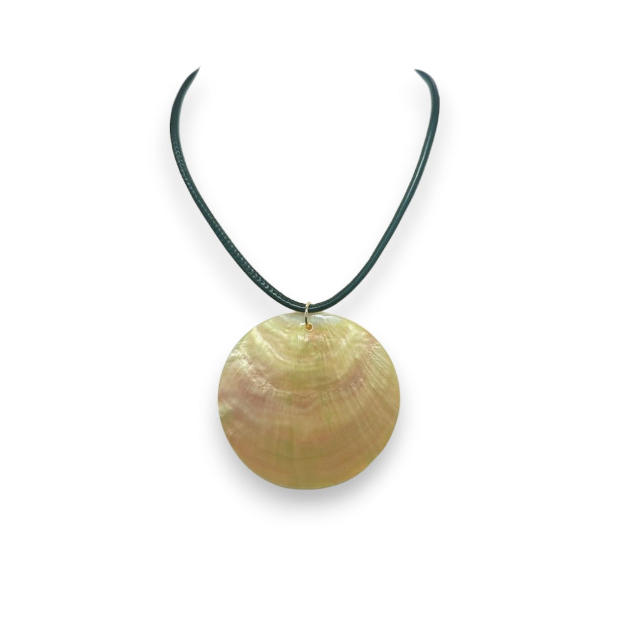 Cord adjustable necklace with seashell pearl pendant NC-SJ2061 thru NC-SJ2064