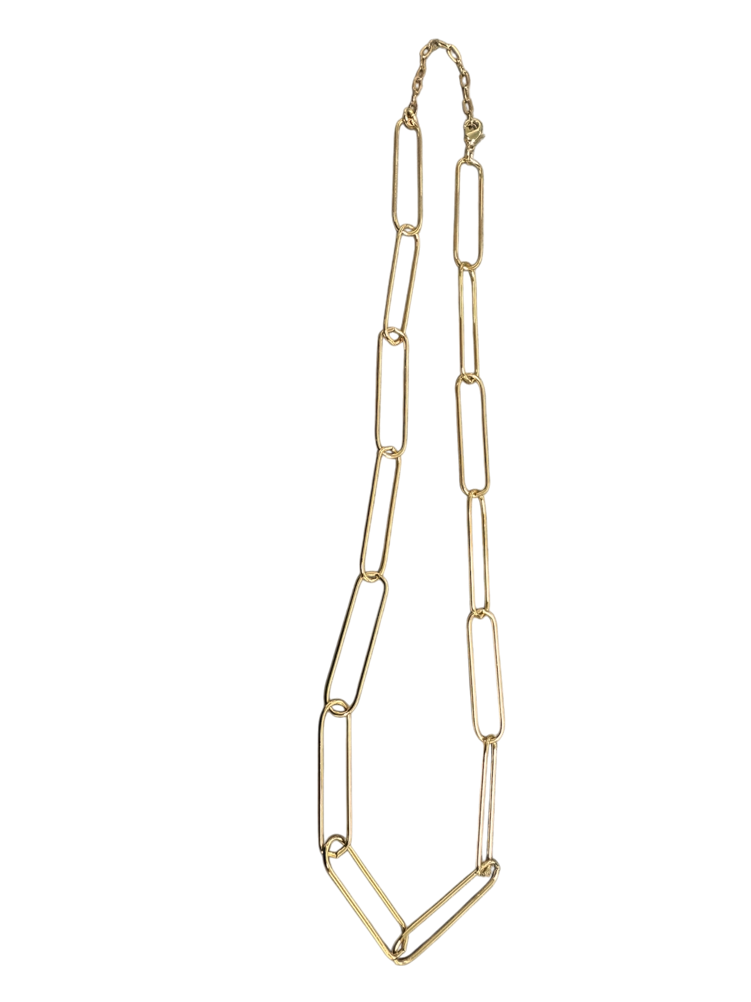 Paper clip chain necklace NC-SJ2134