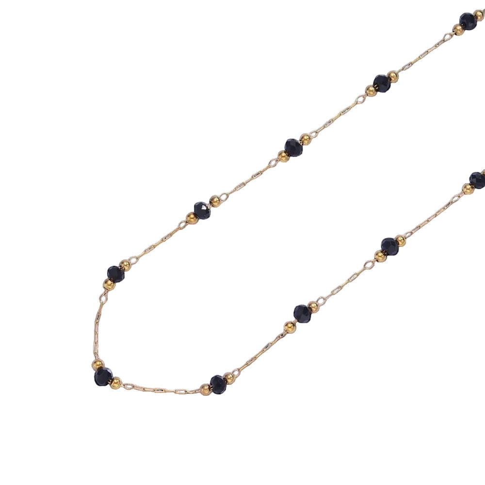 Dainty Multifaceted Bead Satellite necklaces