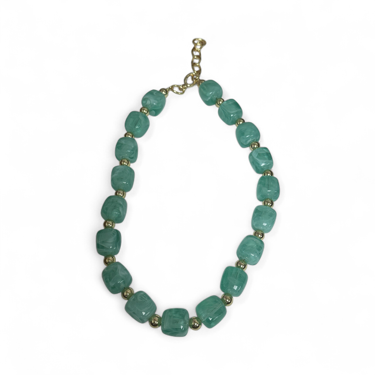 Colored Chunky resin beaded necklace NC-2058