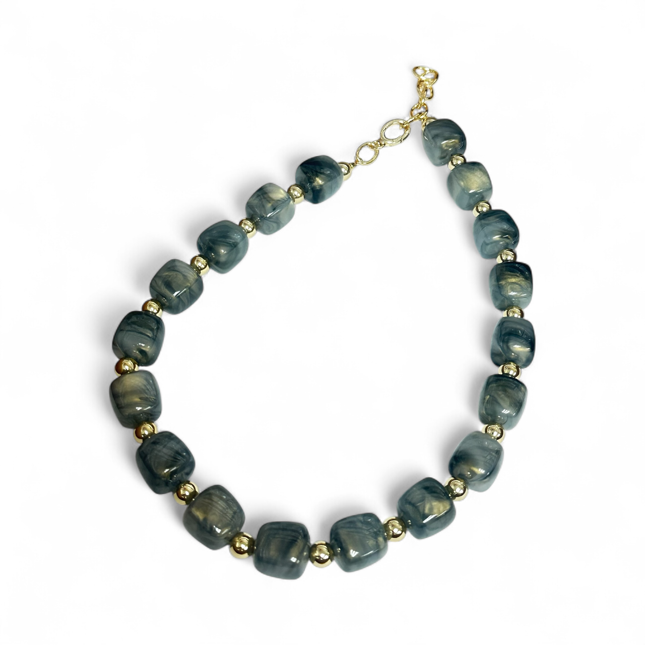 Colored Chunky resin beaded necklace NC-2058