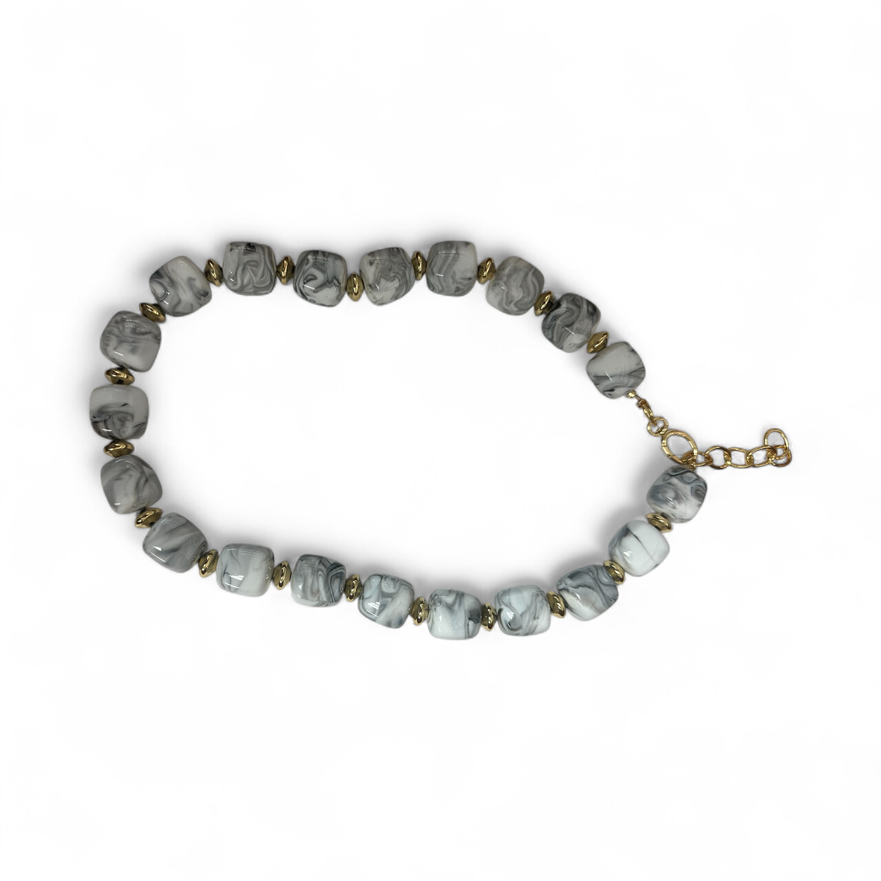 Colored Chunky resin beaded necklace NC-2058