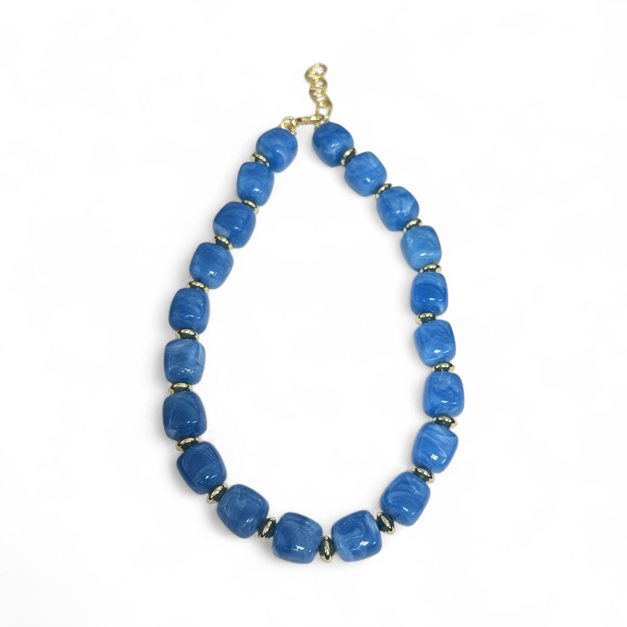 Colored Chunky resin beaded necklace