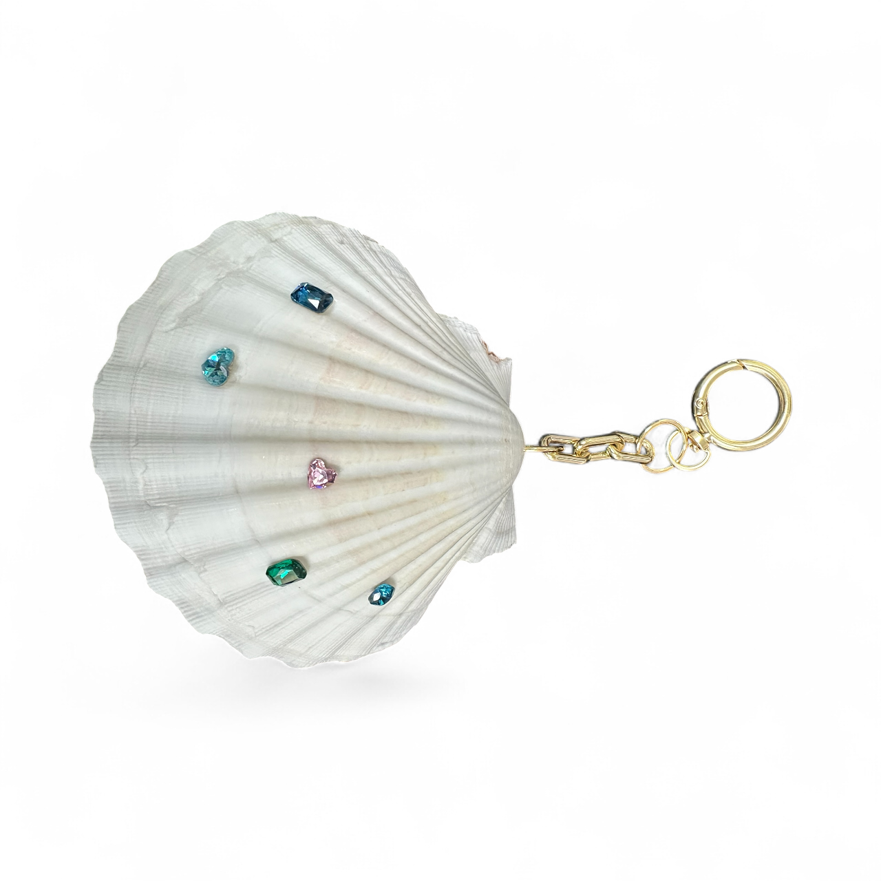 Seashell key chain gold plated clip ✦ BC-1000 BC-1004